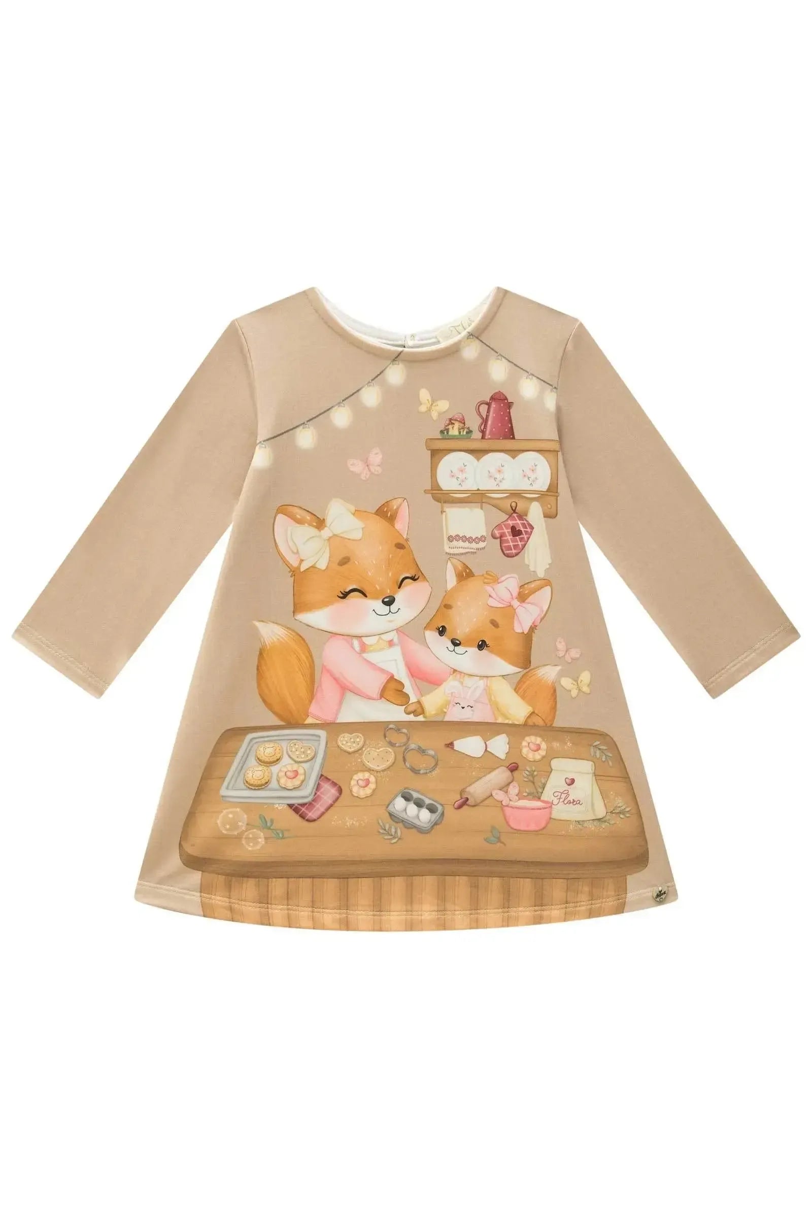 Vestido em Malha Comfy 89200 Infanti Bebê Menina
