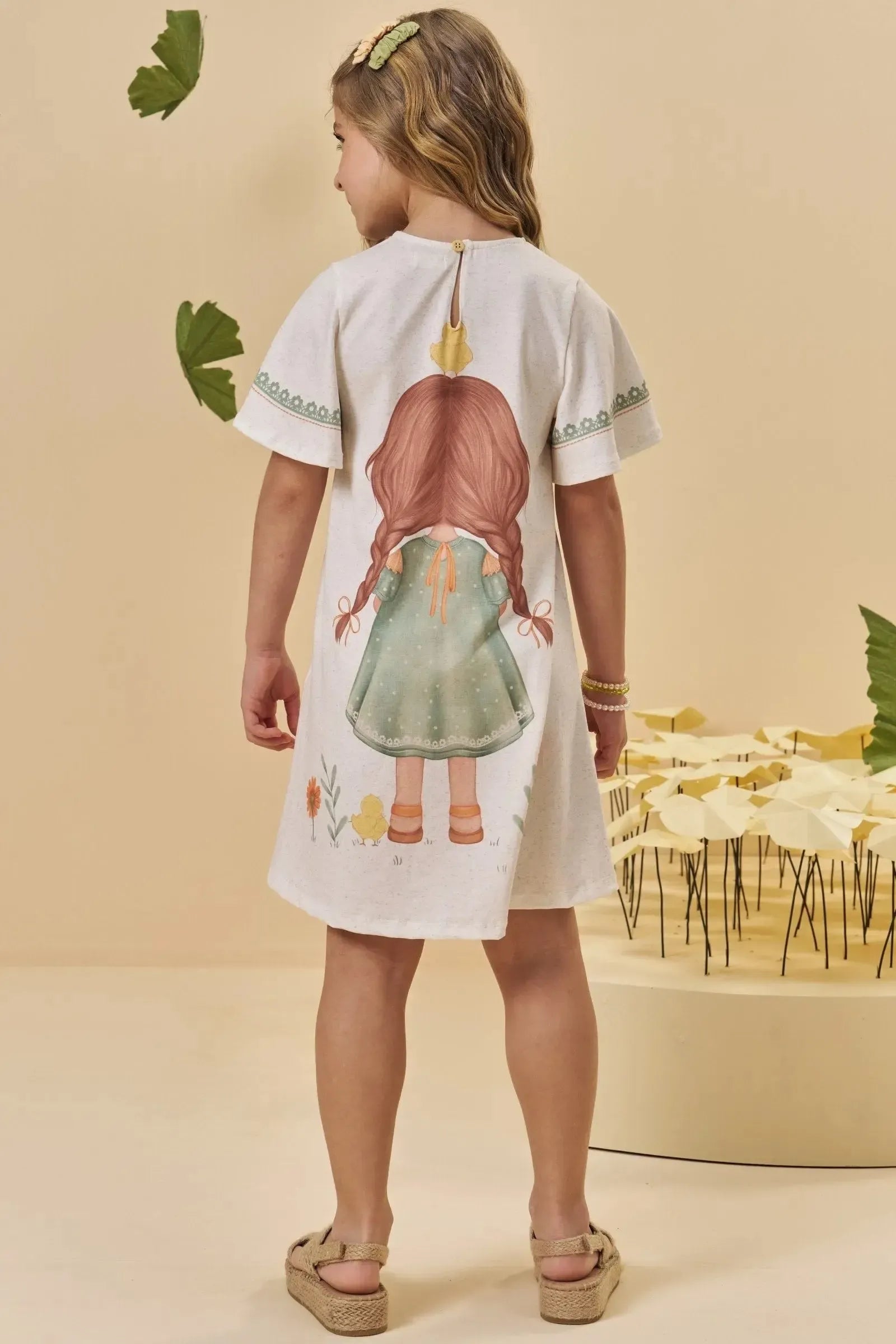 Vestido em Malha Fresh 94256 Kukiê Infantil Menina