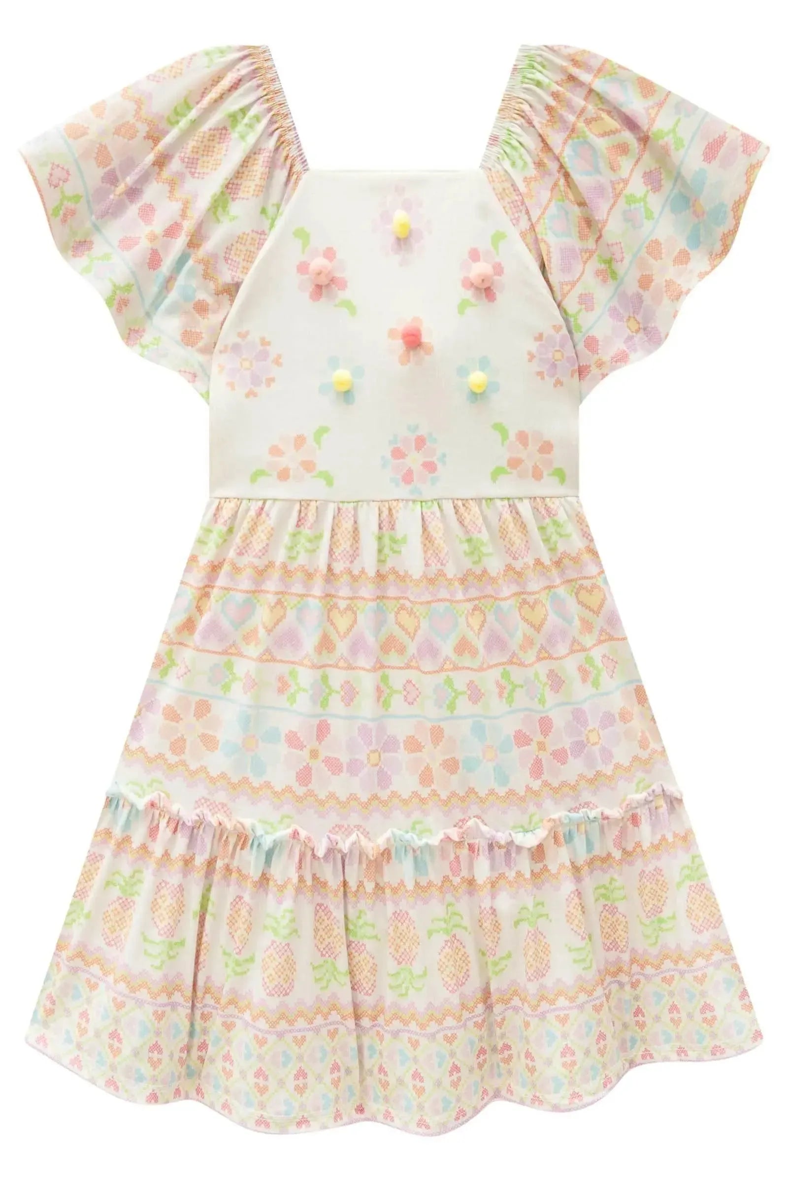 Vestido em Malha Fresh 82930 Infanti Infantil Menina