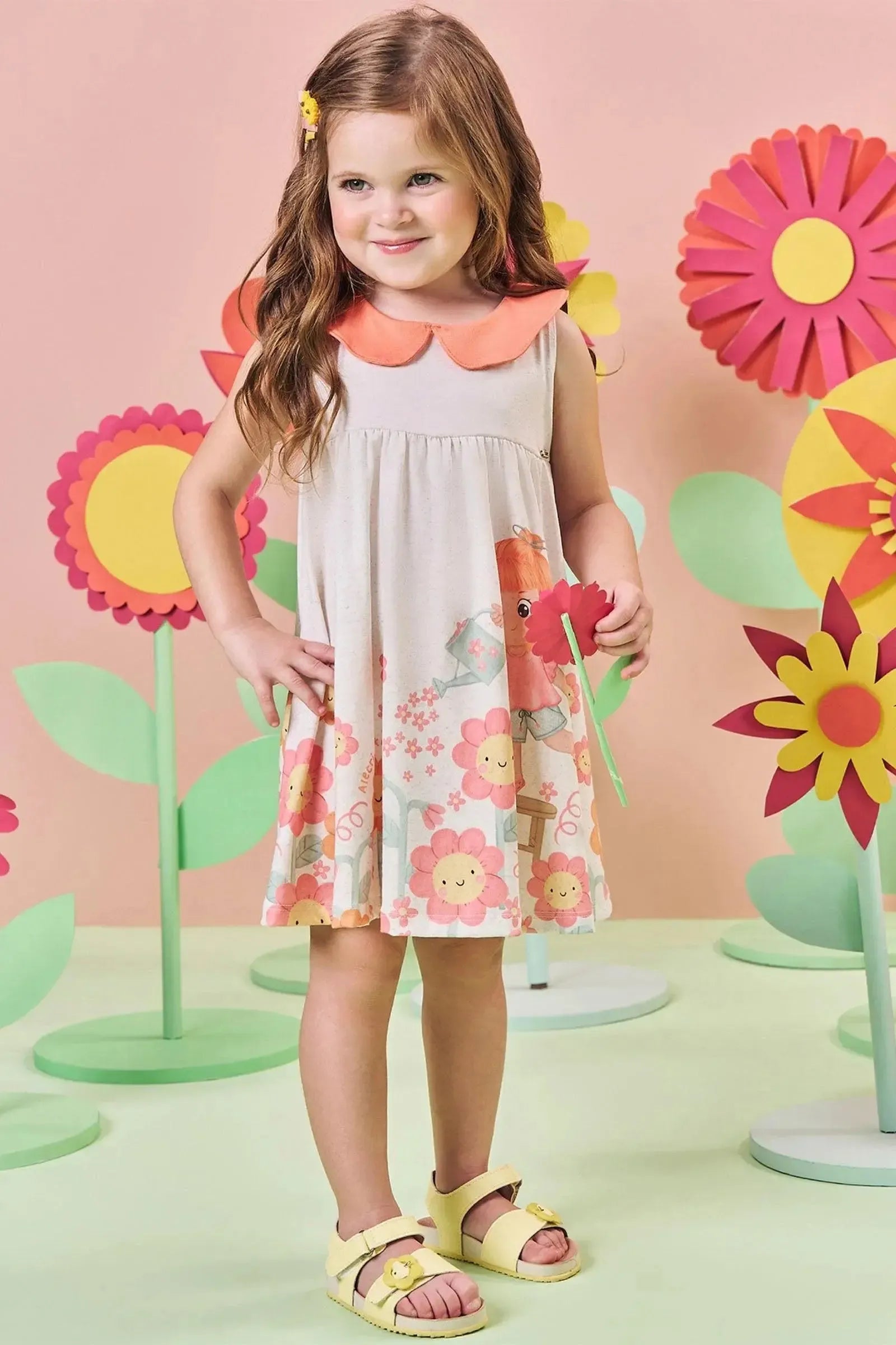 Vestido em Malha Fresh 85513 Kukiê Bebê Menina