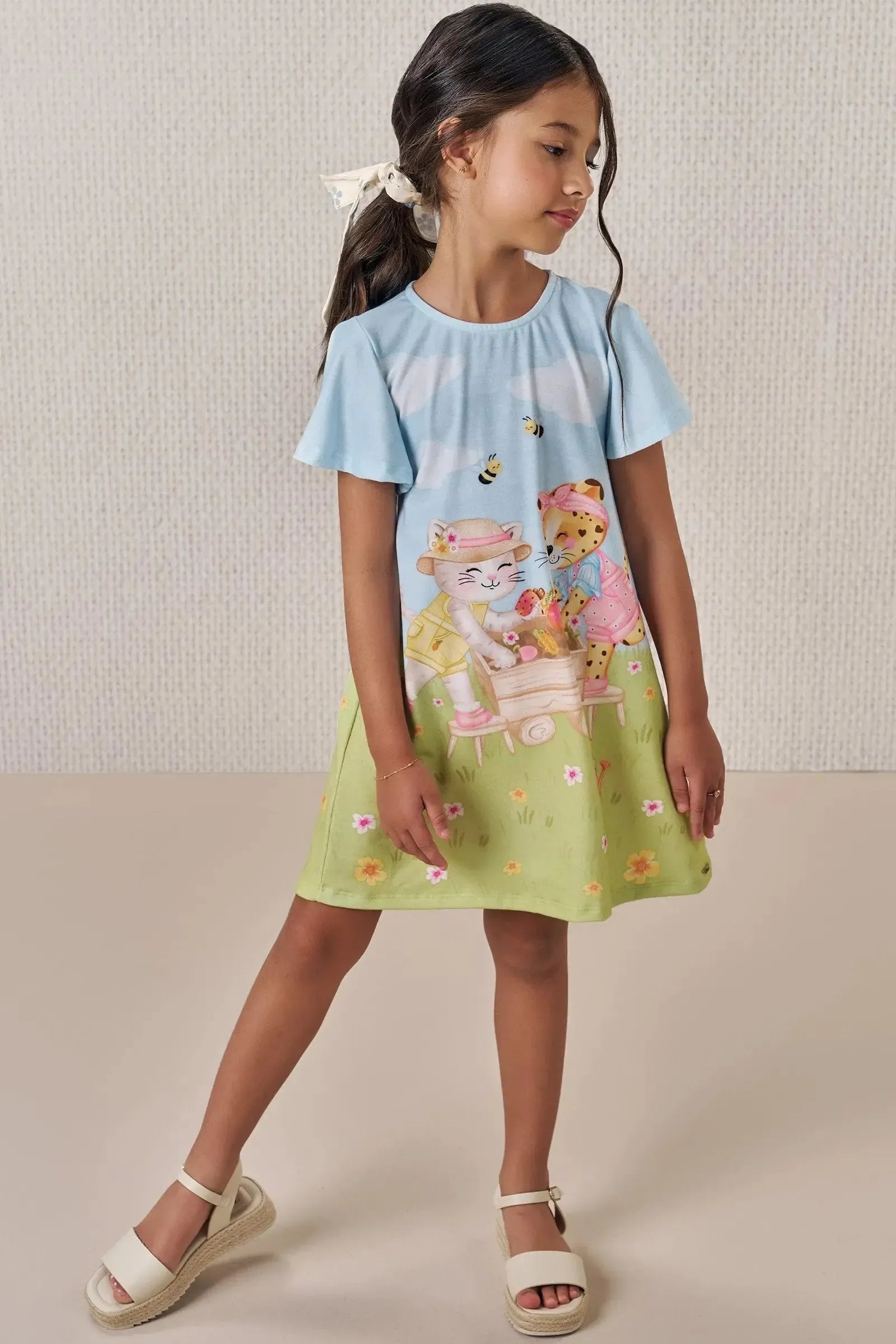 Vestido em Malha Fresh 88920 Infanti Infantil Menina