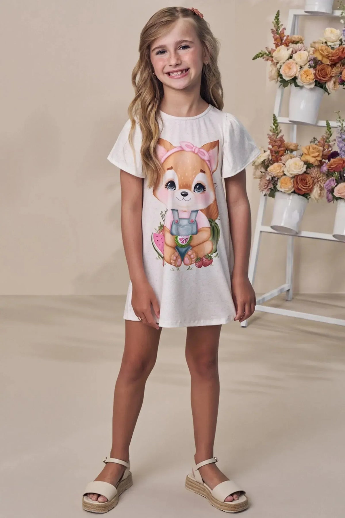 Vestido em Malha Fresh 93225 Infanti Infantil Menina