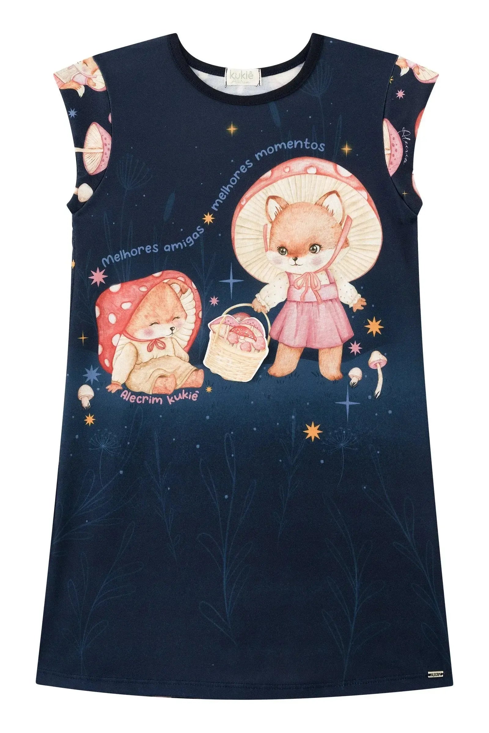 Vestido em Malha Fresh 93752 Kukiê Infantil Menina