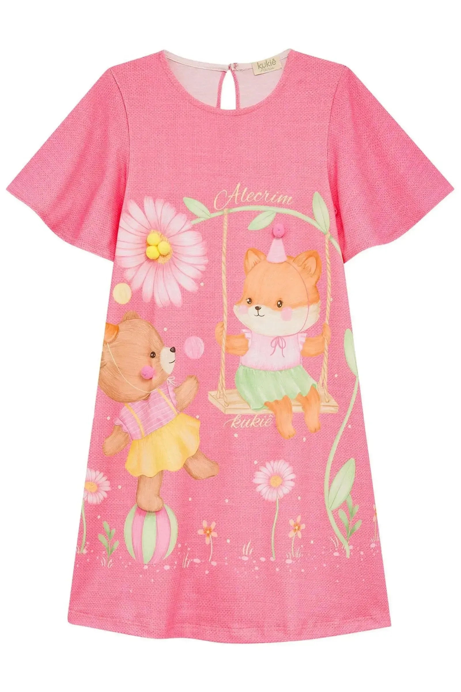 Vestido em Malha Fresh 94254 Kukiê Infantil Menina