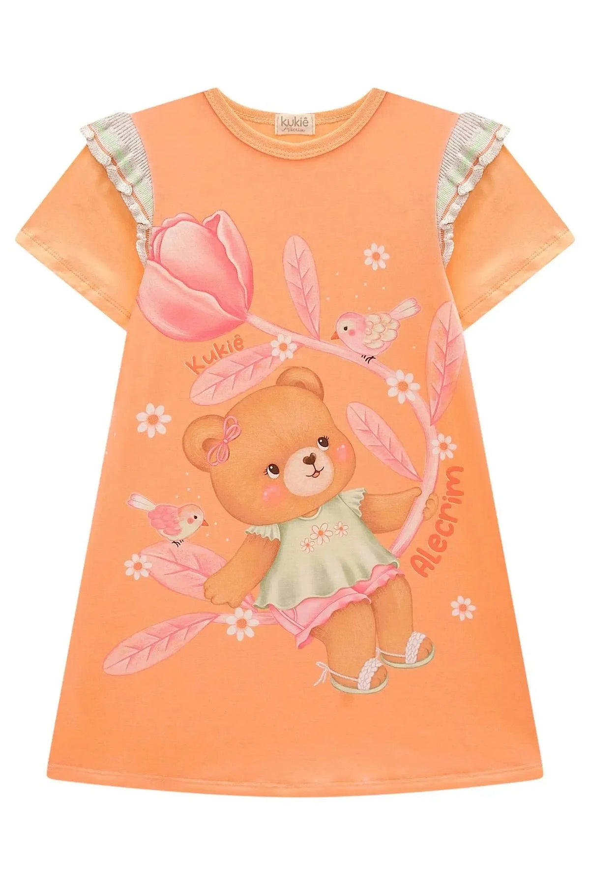 Vestido em Malha Fresh 97981 Kukiê Infantil Menina