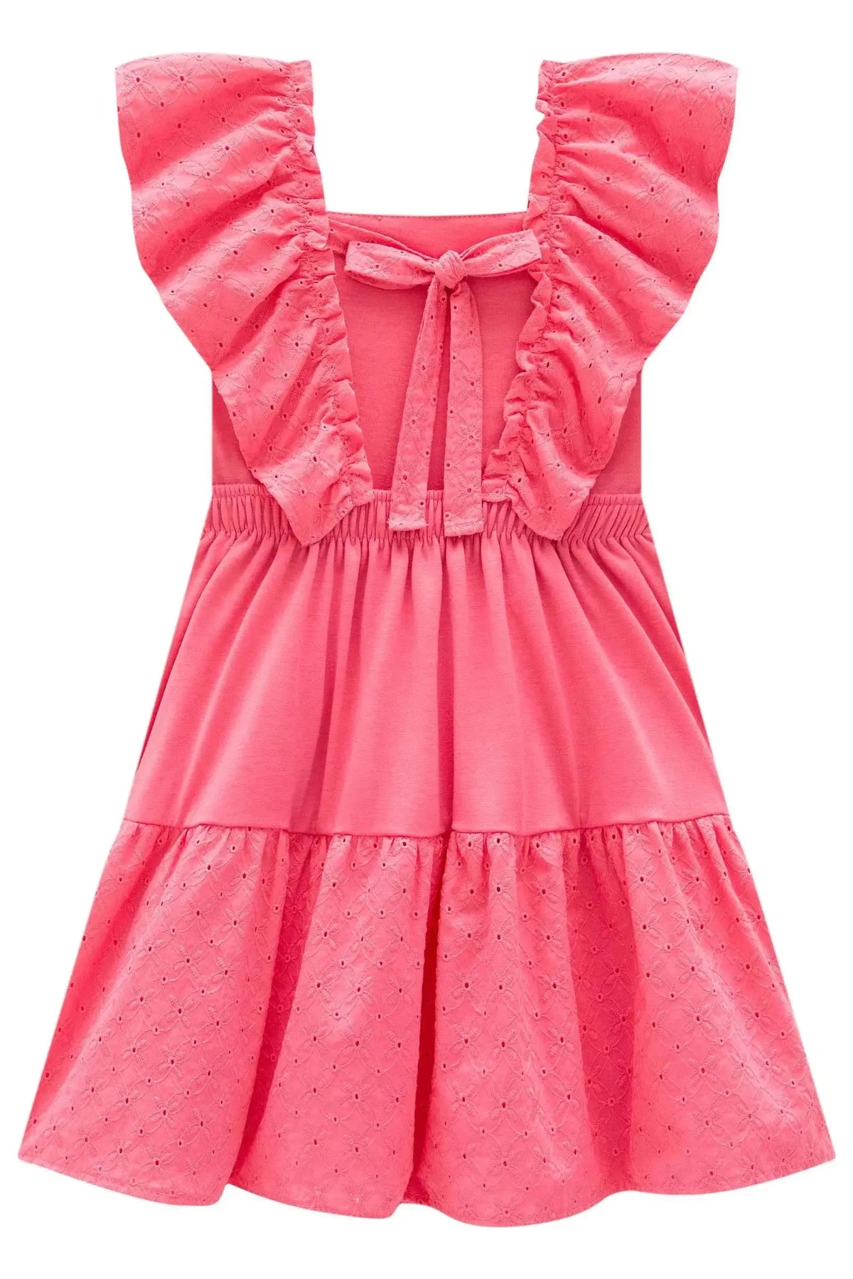Vestido em Malha Fresh e Laise Verano 96783 Infanti Infantil Menina