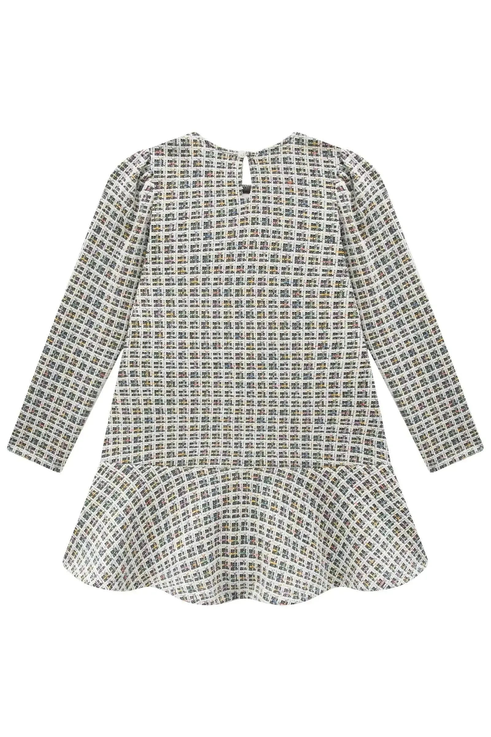 Vestido em Malha Jacquard Kim 92687 Infanti Infantil Menina