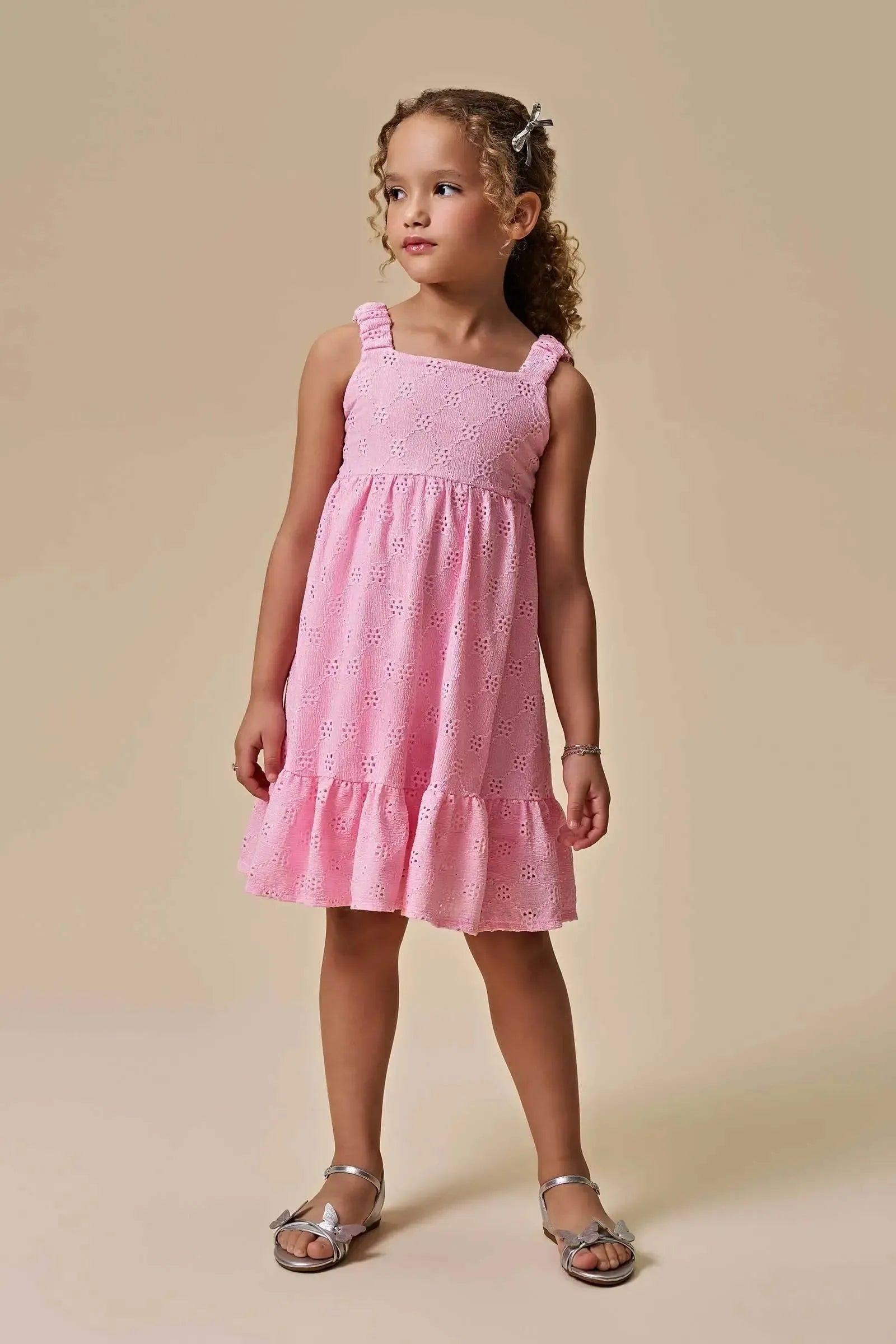 Vestido em Malha Laise 95885 Infanti Infantil Menina
