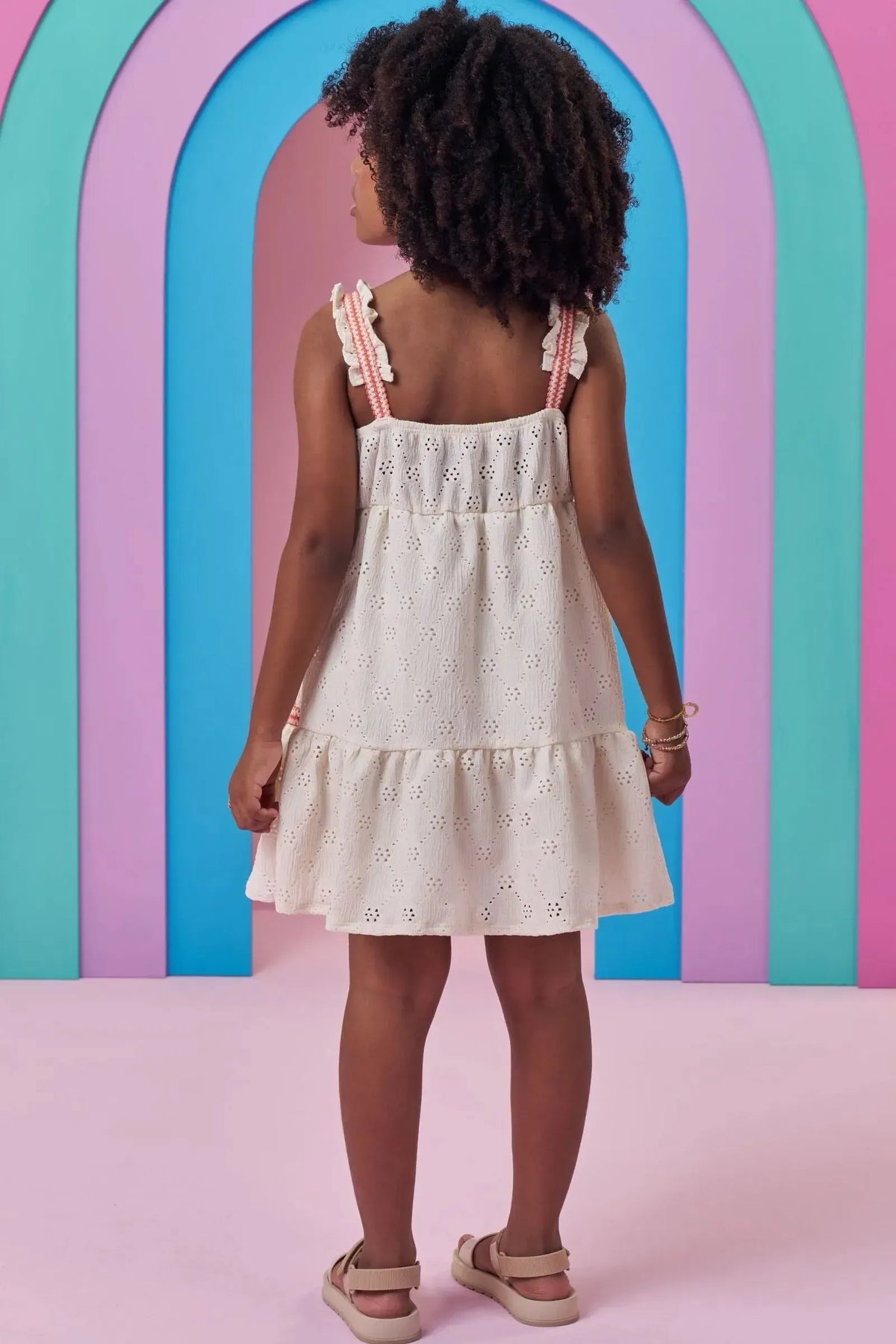 Vestido em Malha Laise 99432 Kukiê Infantil Menina