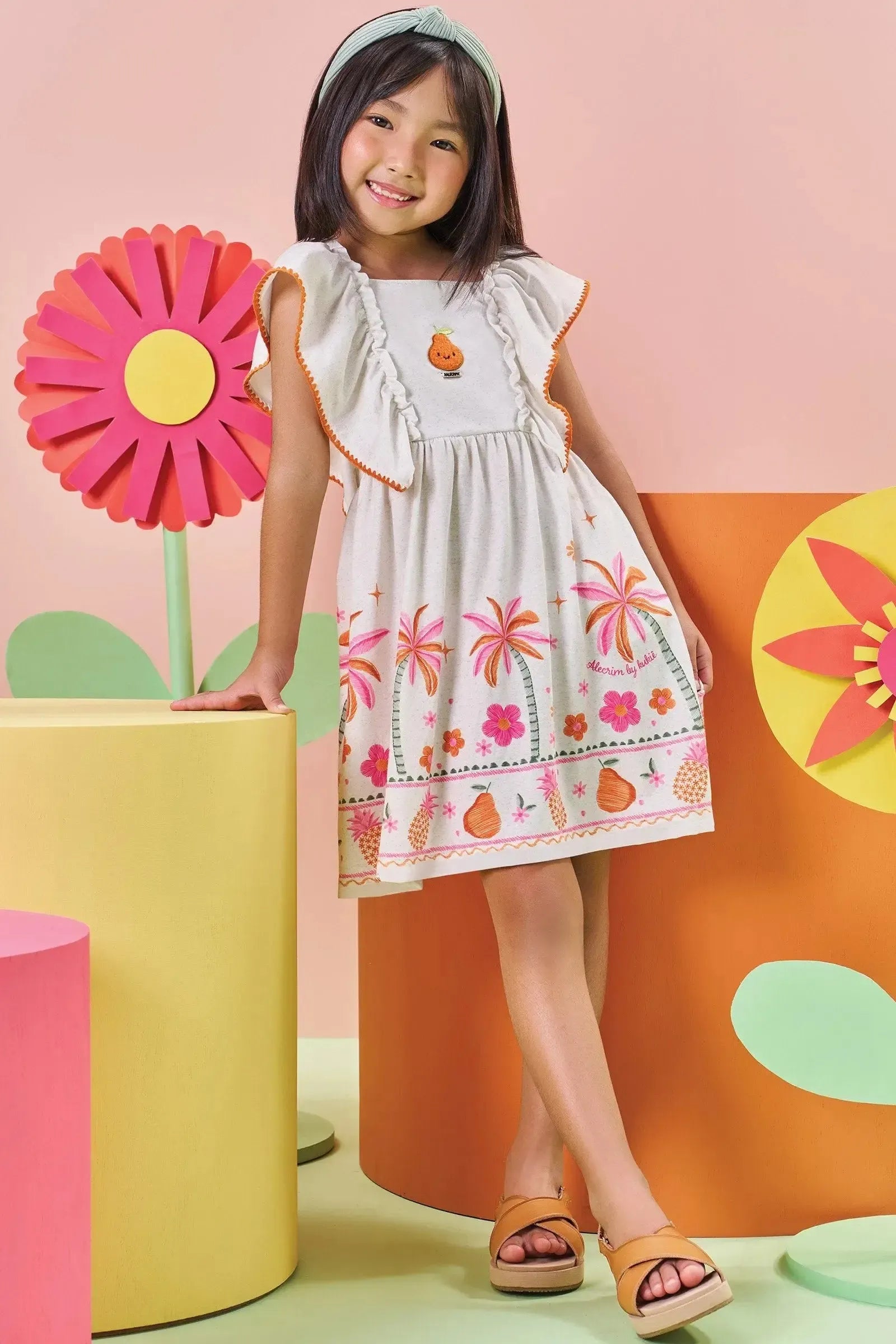 Vestido em Malha Power 84756 Kukiê Infantil Menina