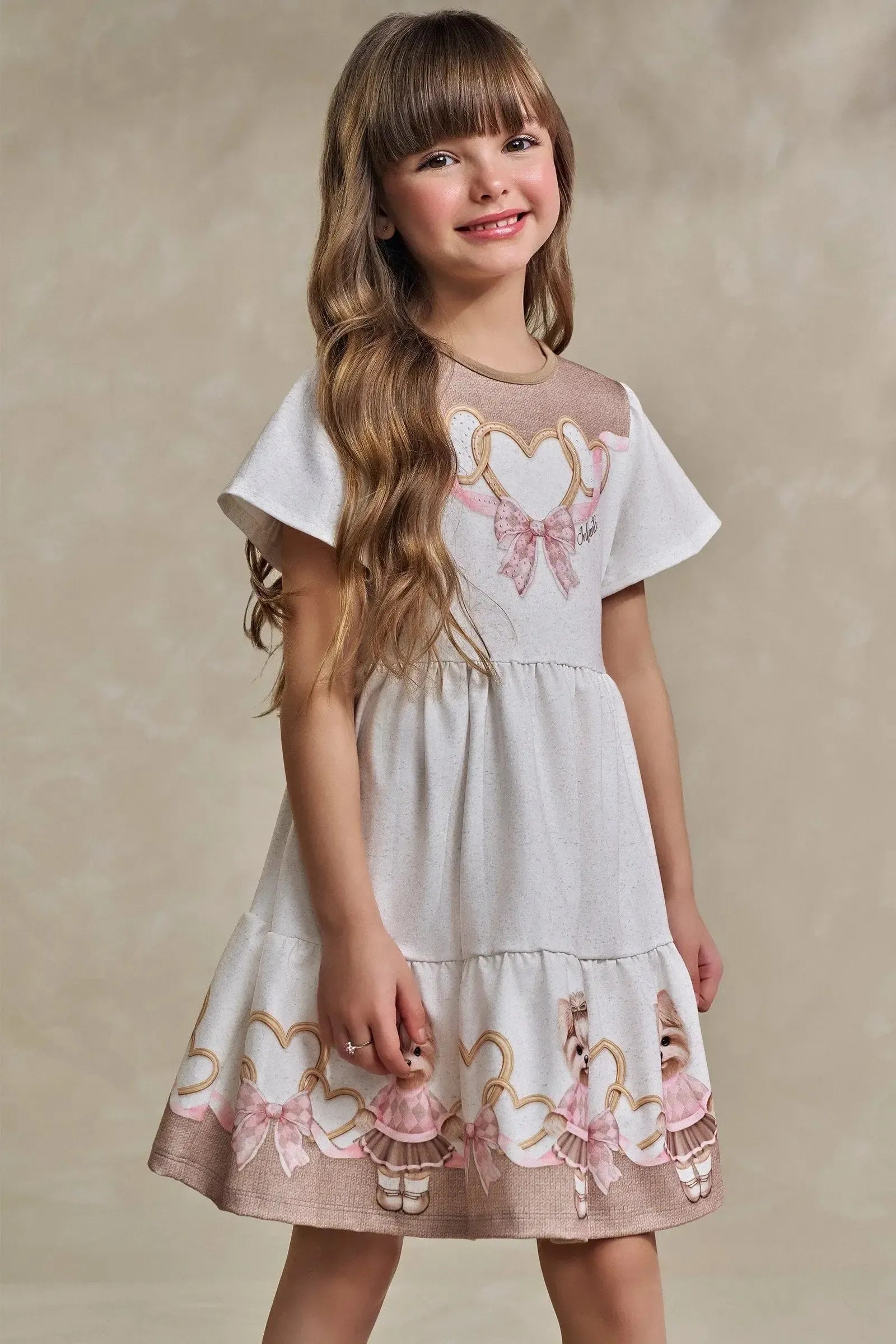 Vestido em Malha Power 93471 Infanti Infantil Menina