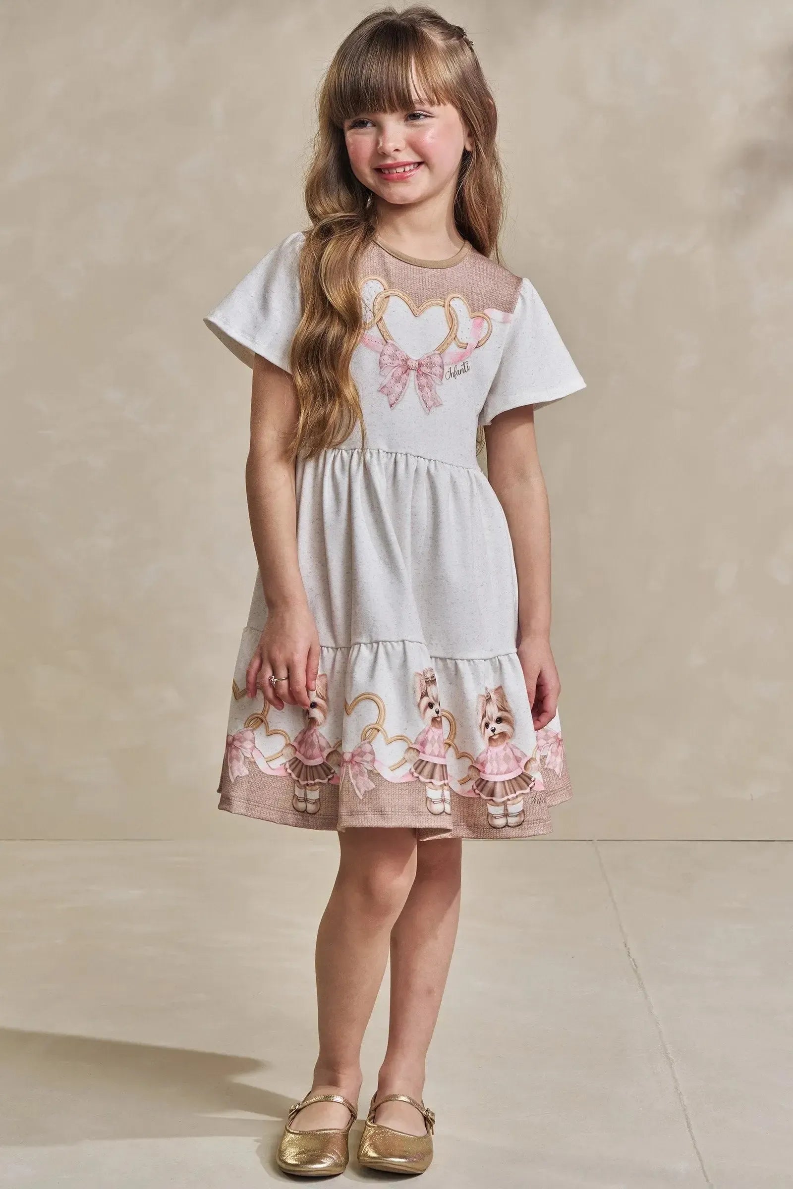 Vestido em Malha Power 93471 Infanti Infantil Menina