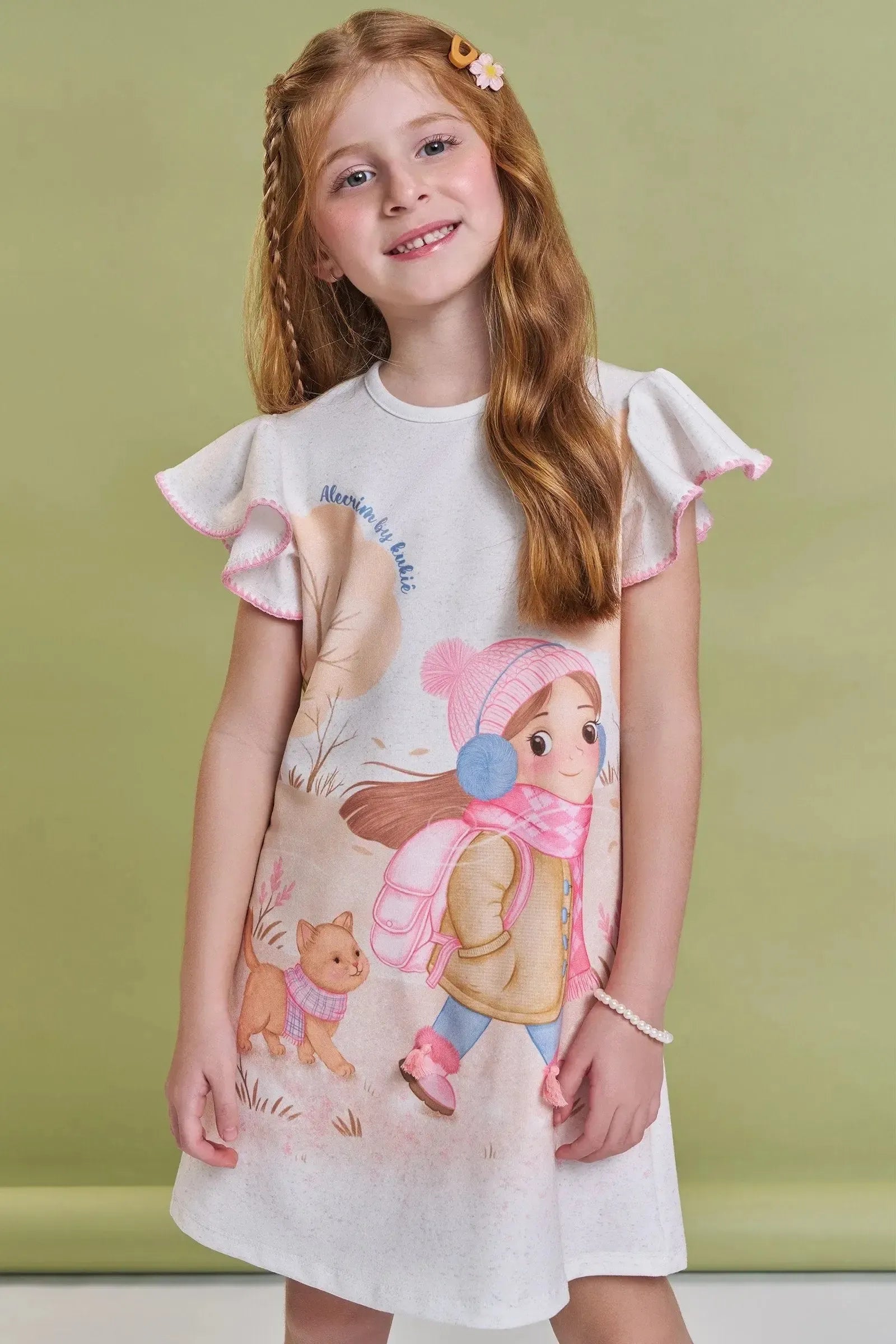 Vestido em Malha Power 93766 Kukiê Infantil Menina