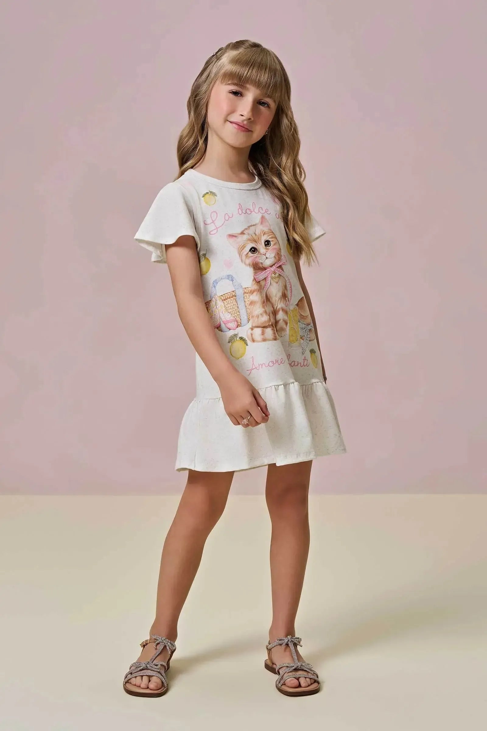 Vestido em Malha Power 94912 Infanti Infantil Menina