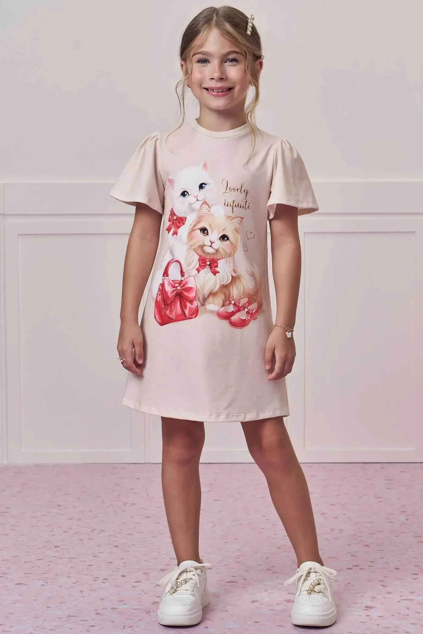 Vestido em Malha Power 97959 Infanti Infantil Menina