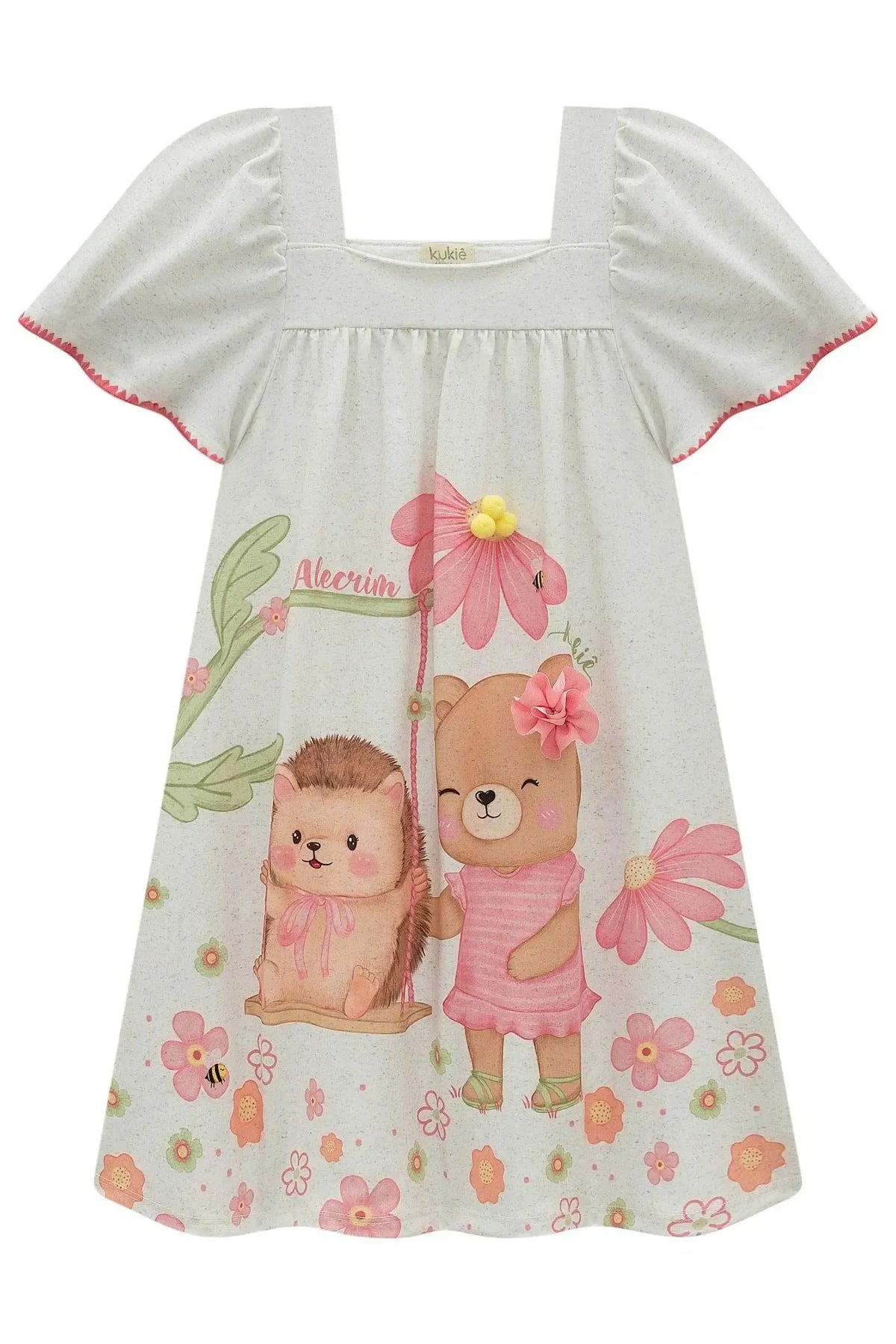 Vestido em Malha Power 98531 Kukiê Infantil Menina