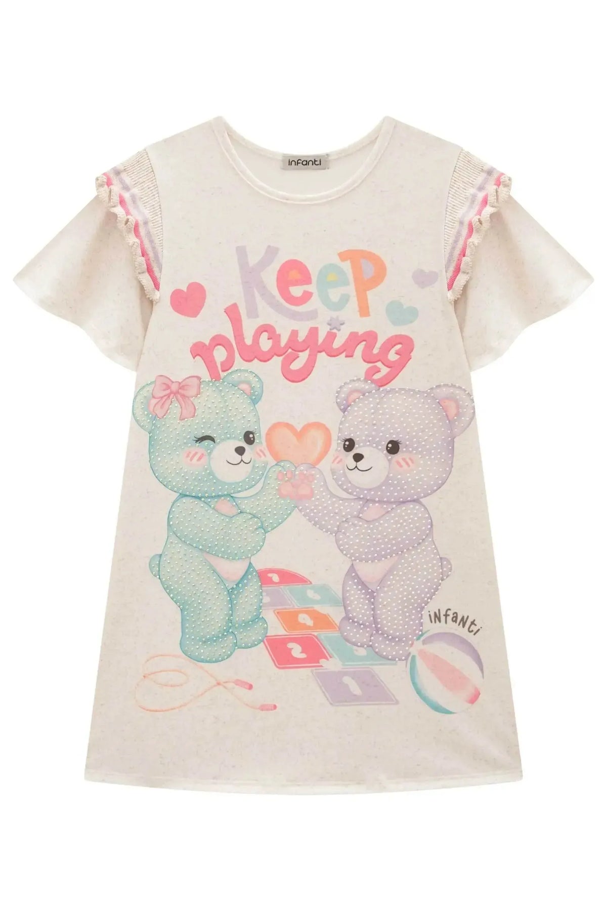 Vestido em Malha Power 99145 Infanti Infantil Menina