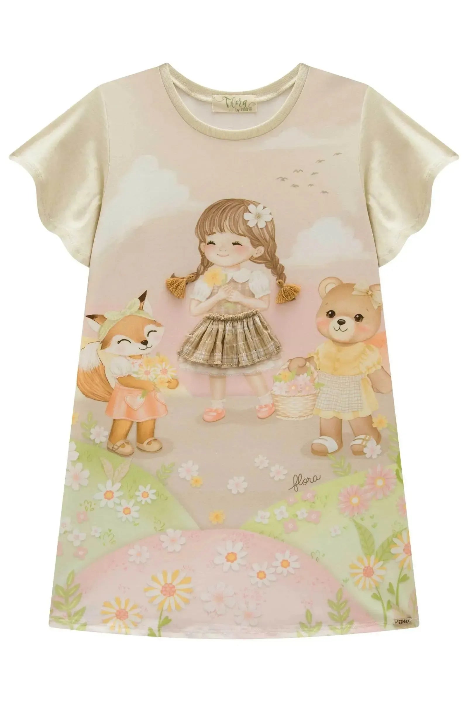 Vestido em Malha Power 99146 Infanti Infantil Menina