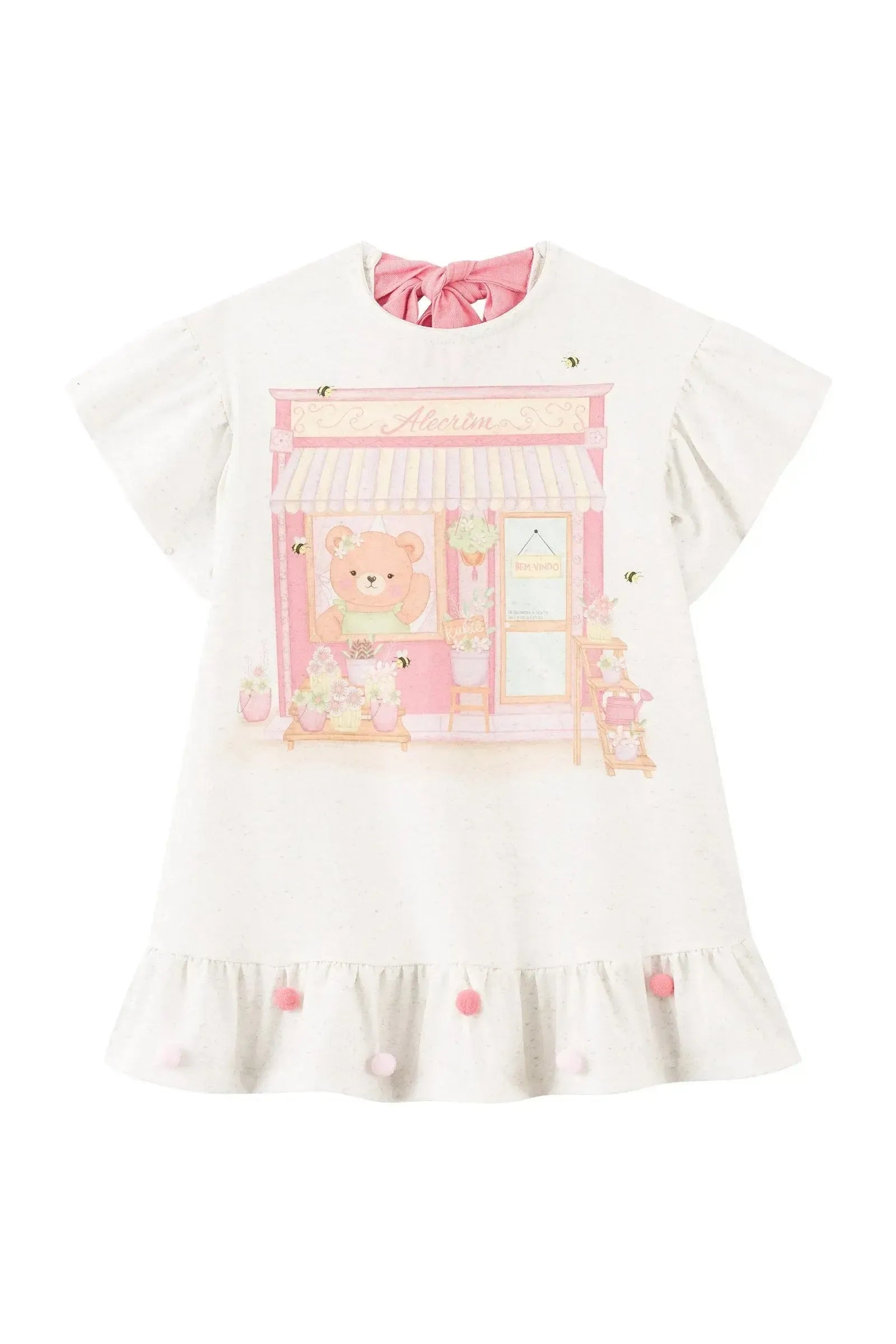 Vestido em Malha Power Linho 93184 Kukiê Infantil Menina