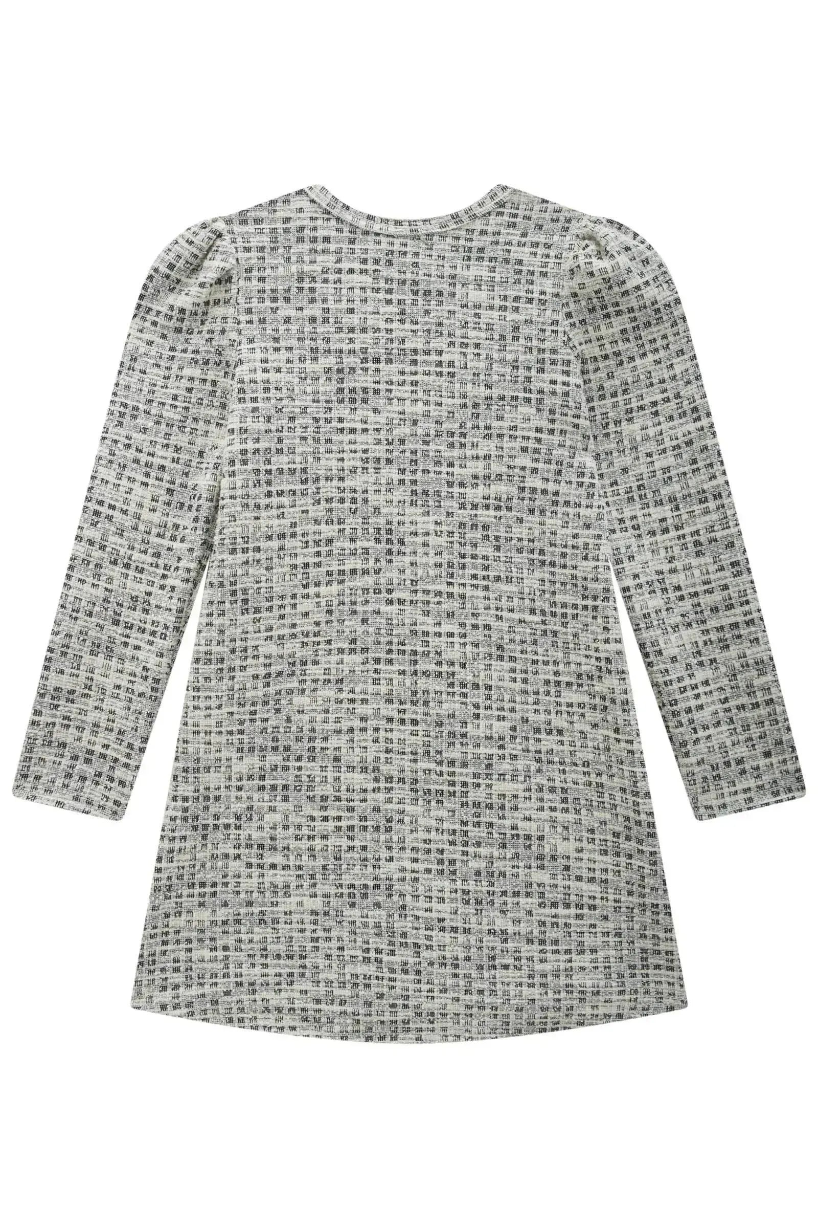 Vestido em Malha Tweed 90333 Infanti Infantil Menina