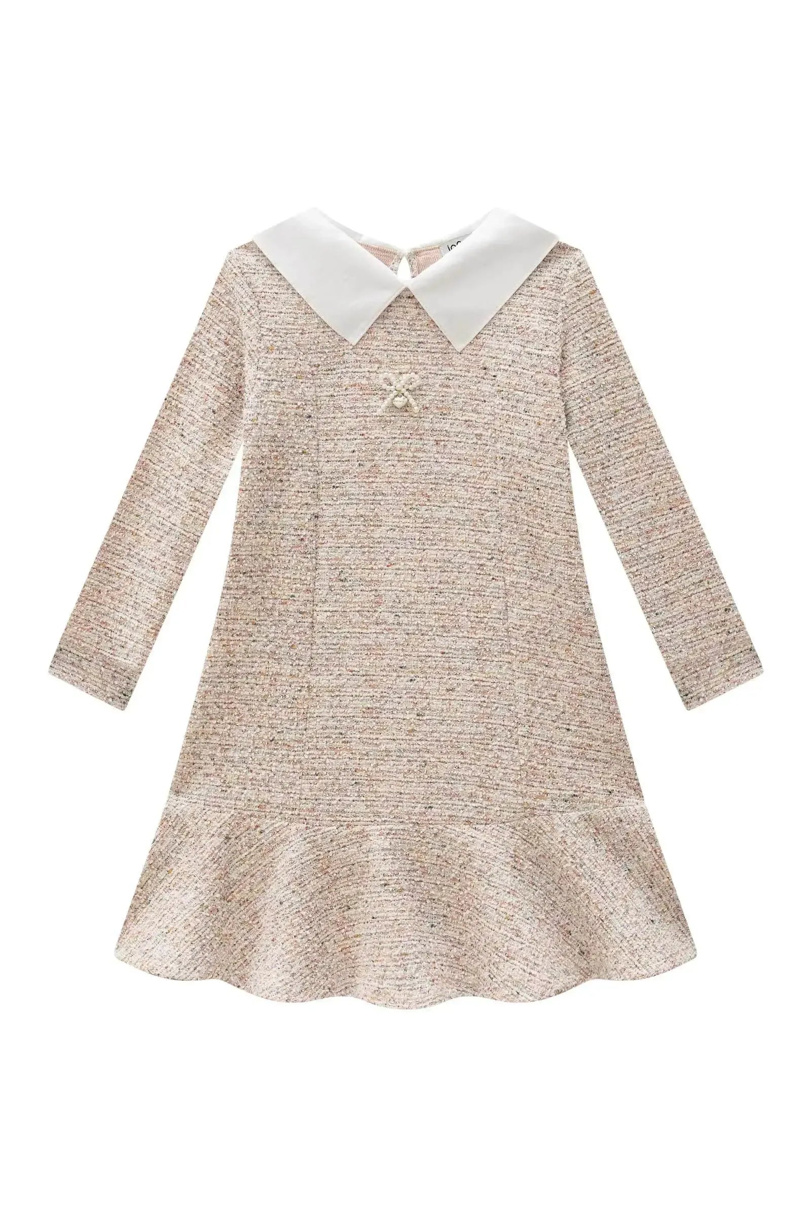 Vestido em Malha Tweed 90338 Infanti Infantil Menina