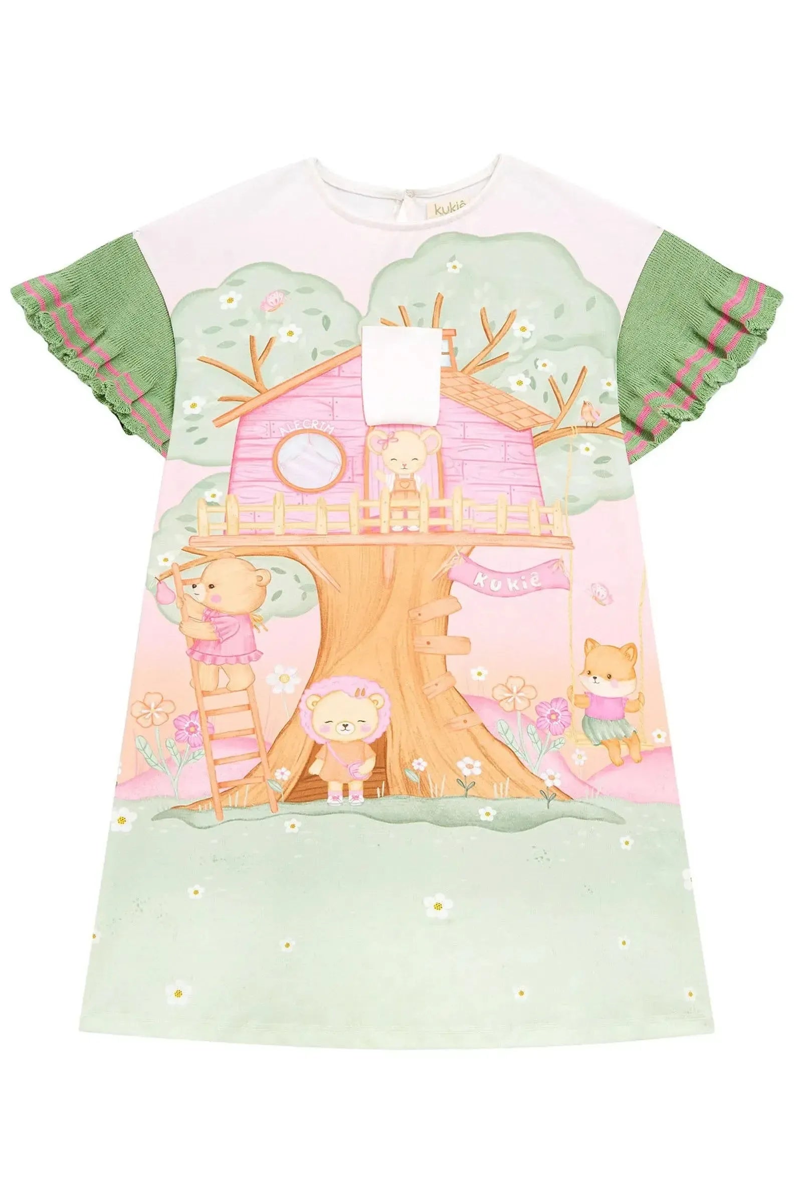 Vestido em Malhar Power 96065 Kukiê Infantil Menina