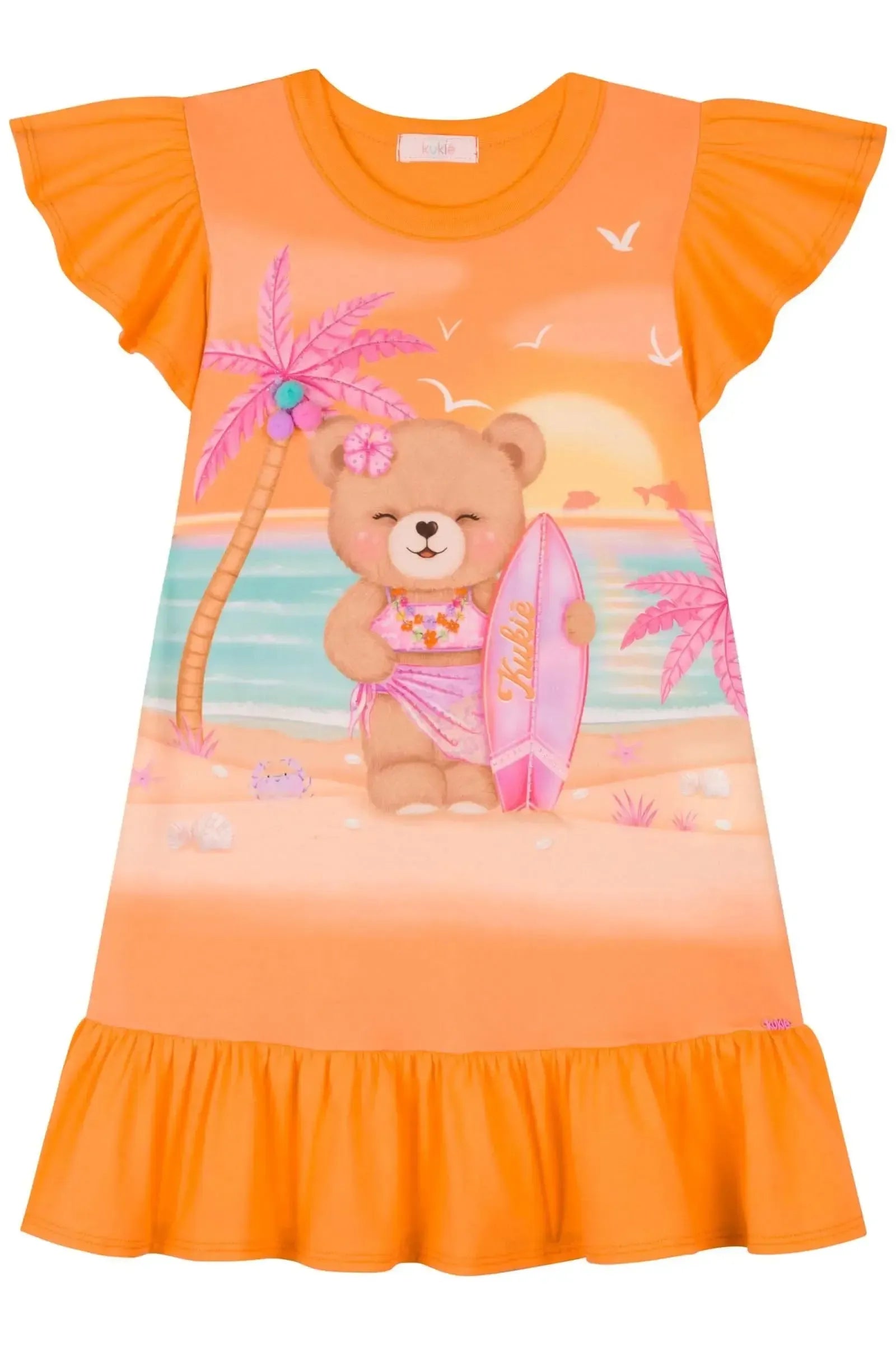 Vestido em Meia Malha 83971 Kukiê Infantil Menina