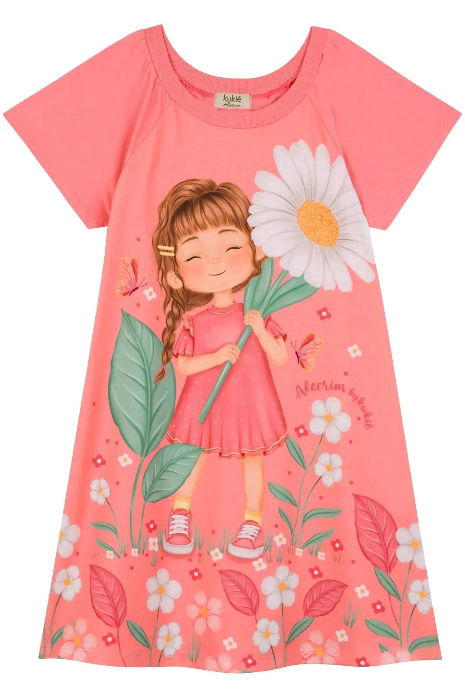 Vestido em Meia Malha 84177 Kukiê Infantil Menina