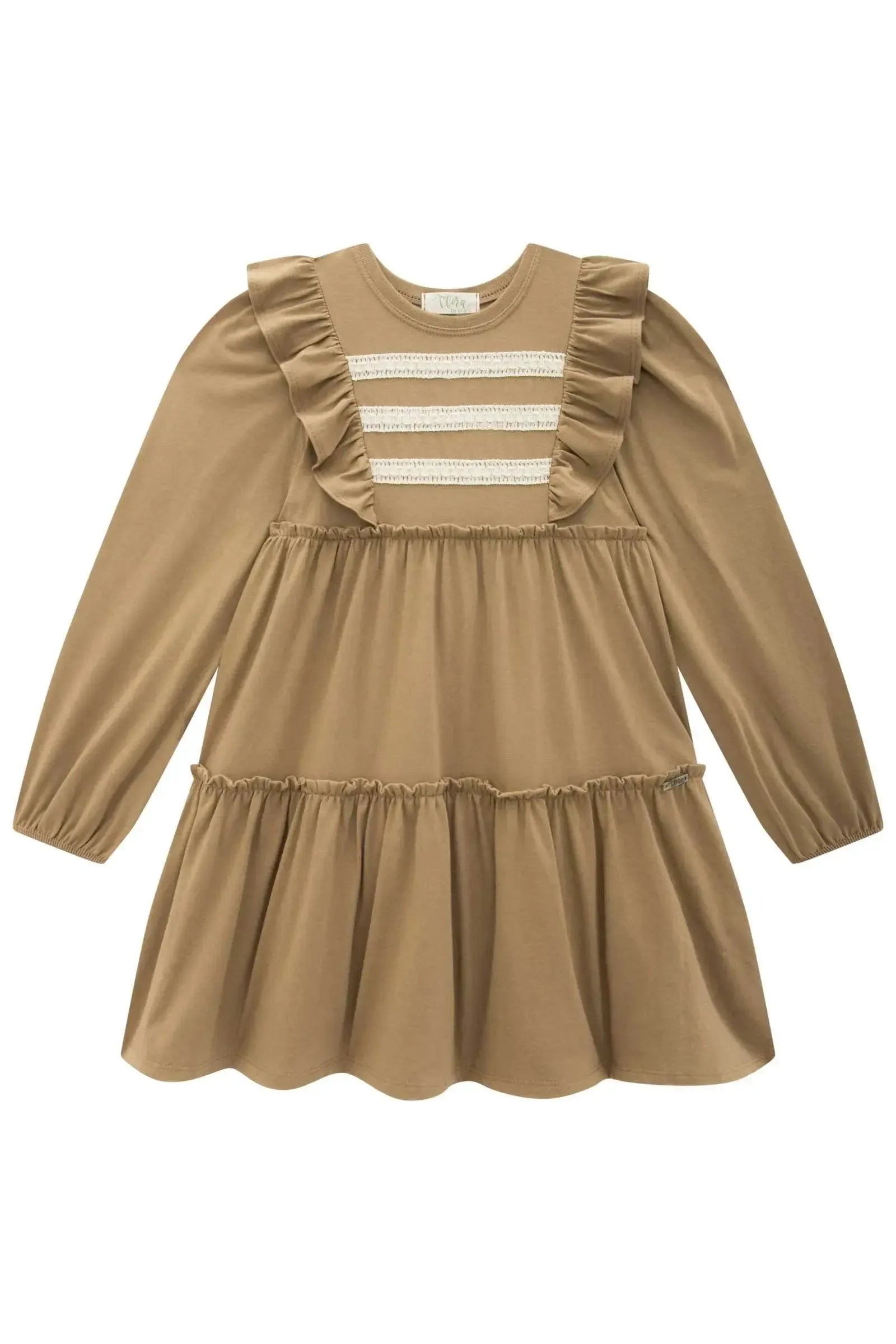 Vestido em Meia Malha 90512 Infanti Infantil Menina