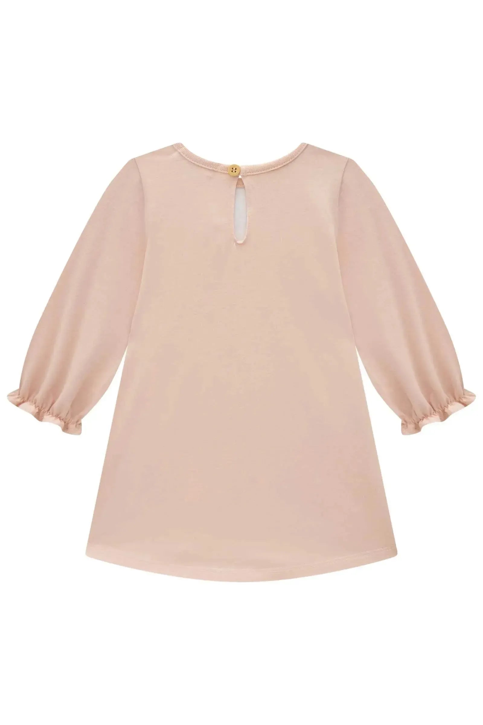 Vestido em Meia Malha 90698 Infanti Bebê Menina