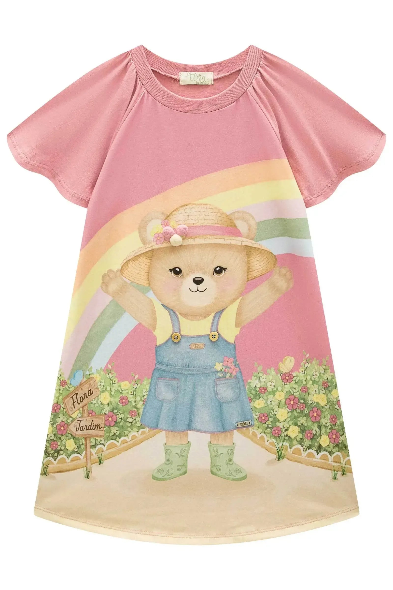 Vestido em Meia Malha 93272 Infanti Infantil Menina