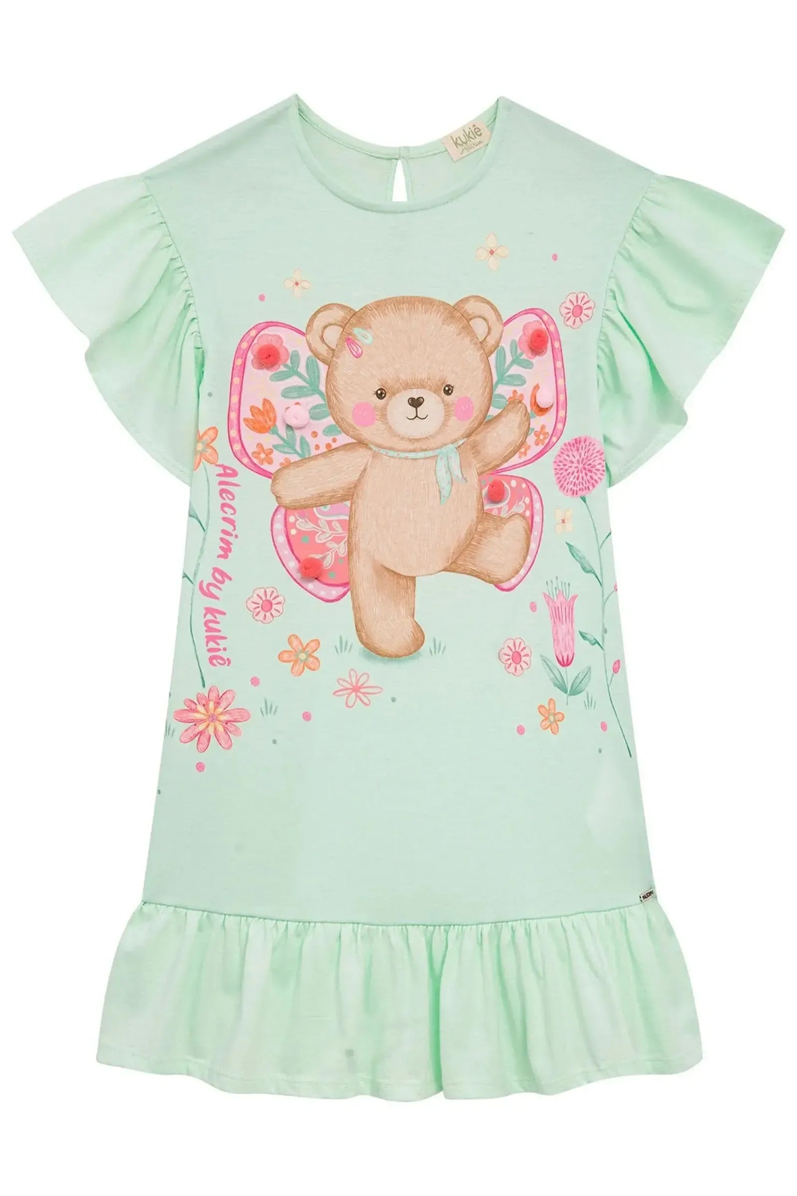 Vestido em Meia Malha 94253 Kukiê Infantil Menina
