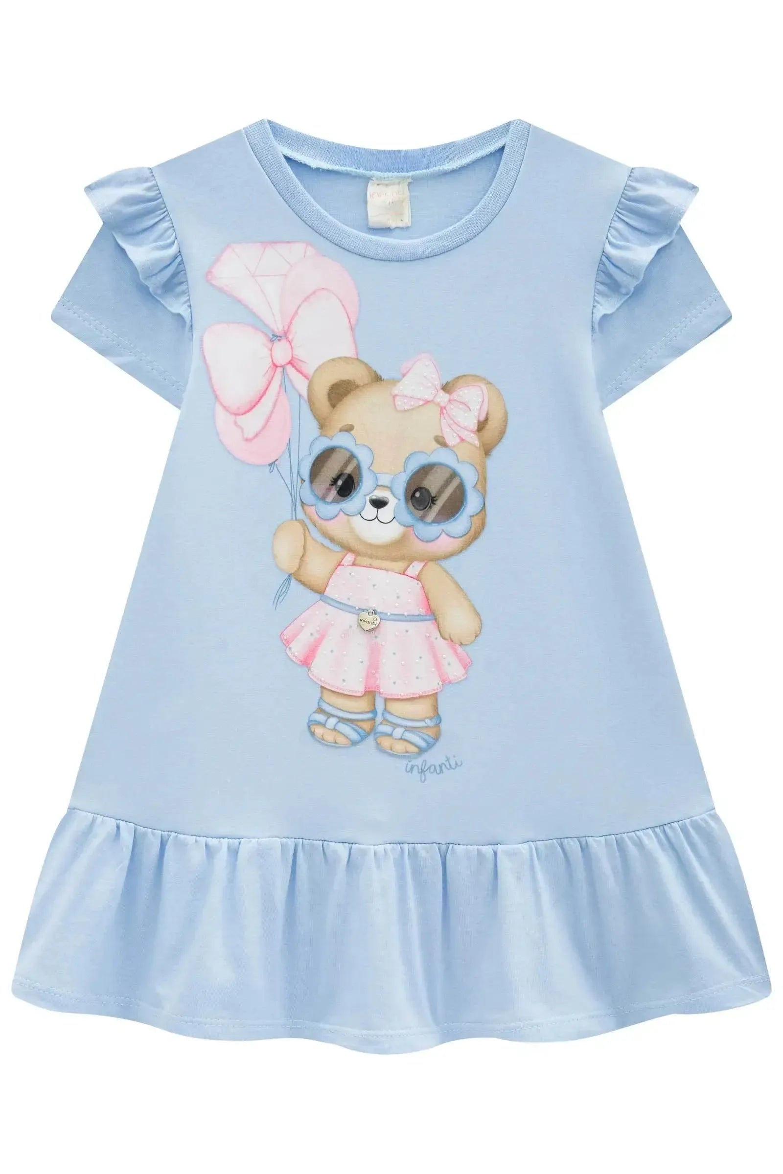 Vestido em Meia Malha 94512 Infanti Infantil Menina
