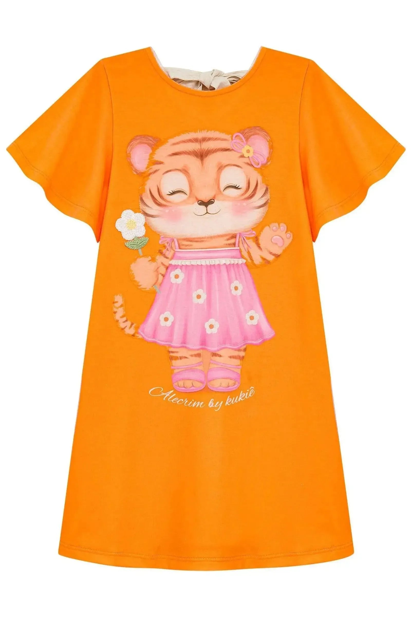 Vestido em Meia Malha 94805 Kukiê Infantil Menina