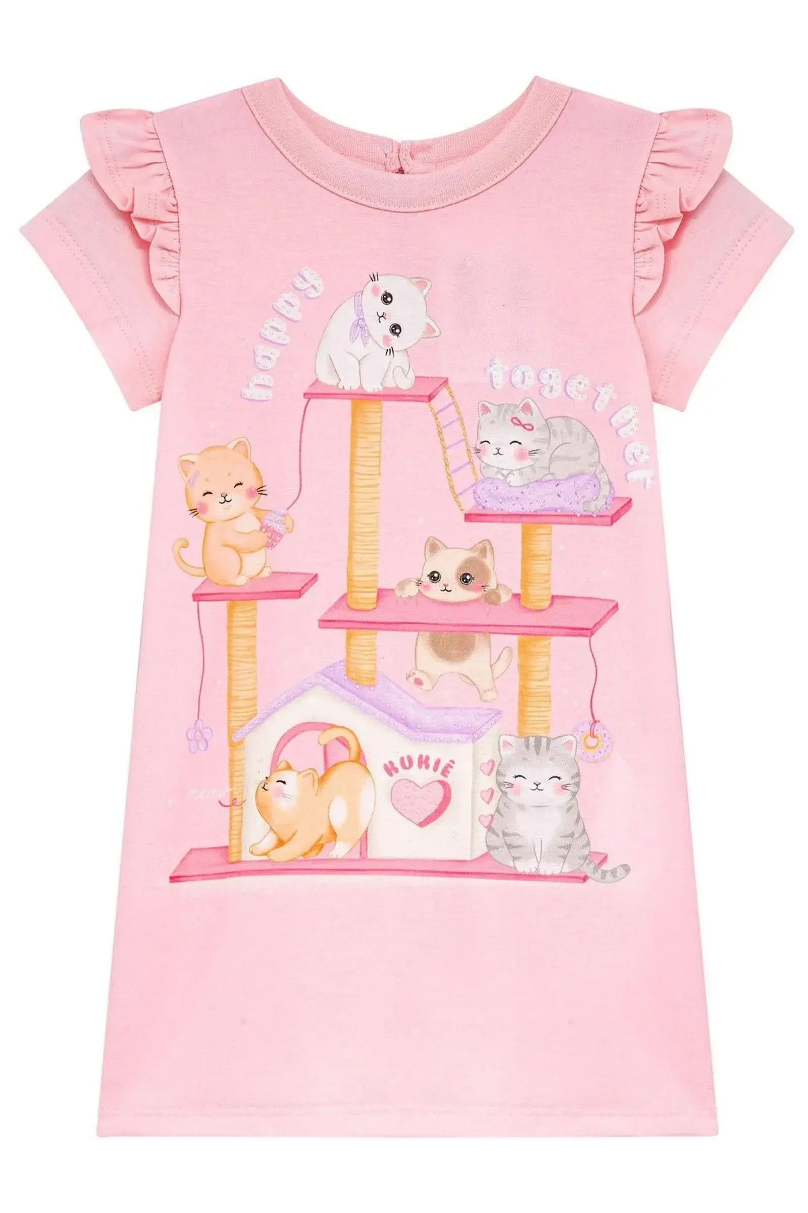 Vestido em Meia Malha 95215 Kukiê Bebê Menina