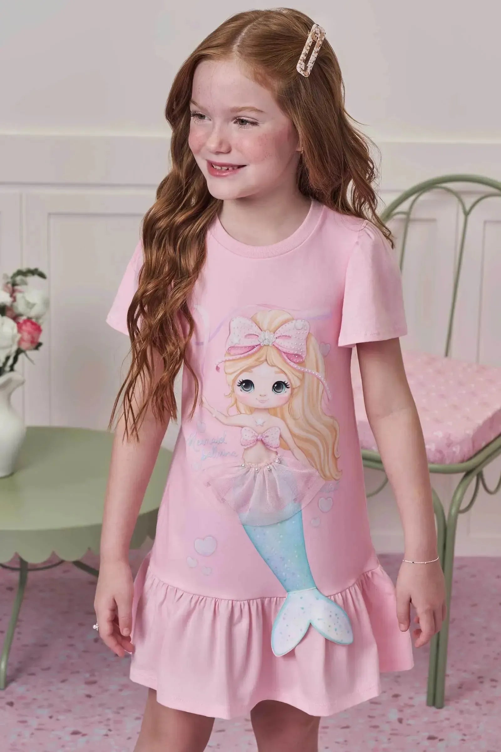 Vestido em Meia Malha 97961 Infanti Infantil Menina