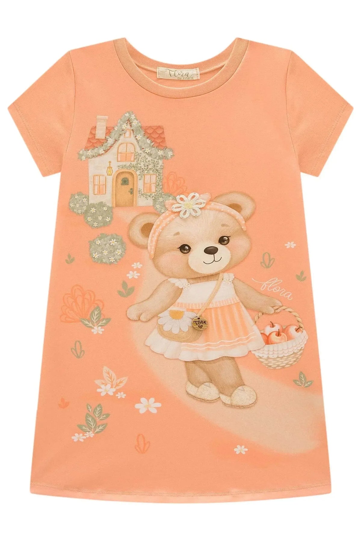 Vestido em Meia Malha 98144 Infanti Infantil Menina