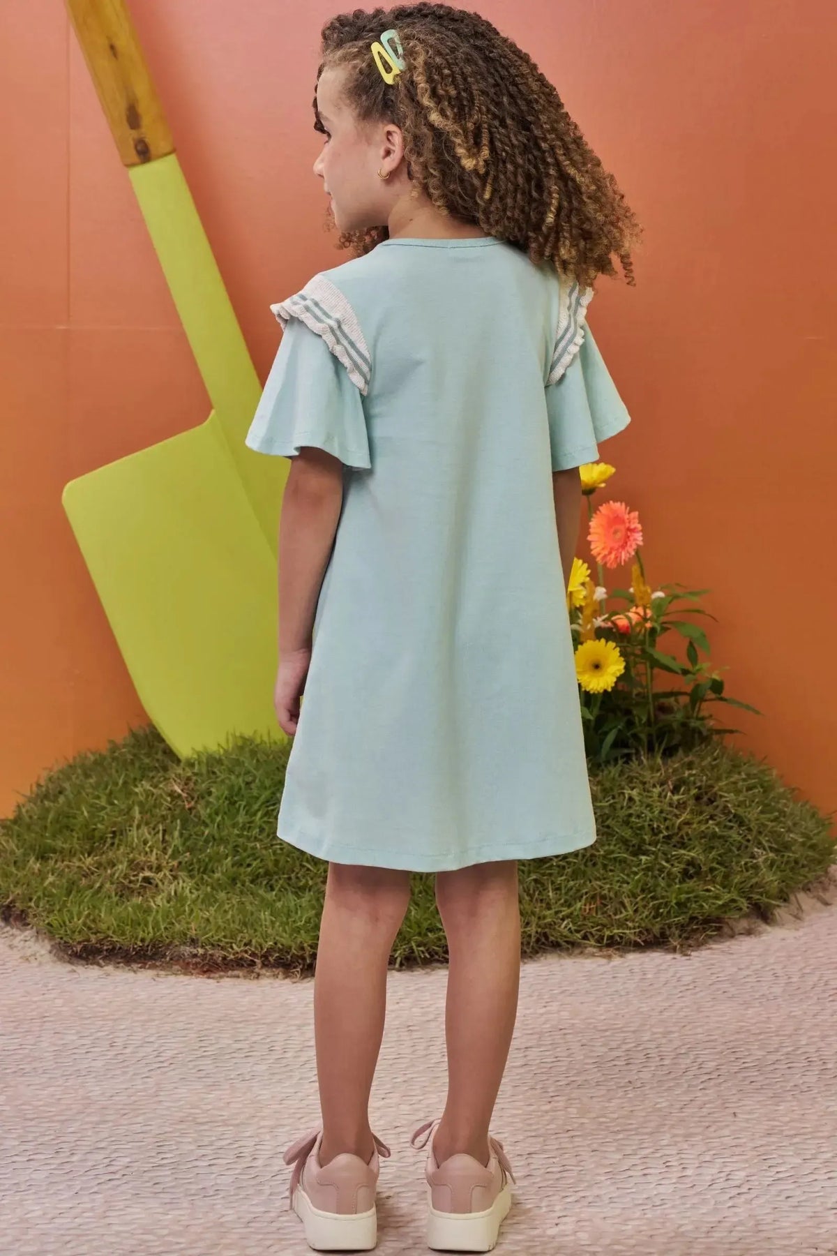 Vestido em Meia Malha 98546 Kukiê Infantil Menina