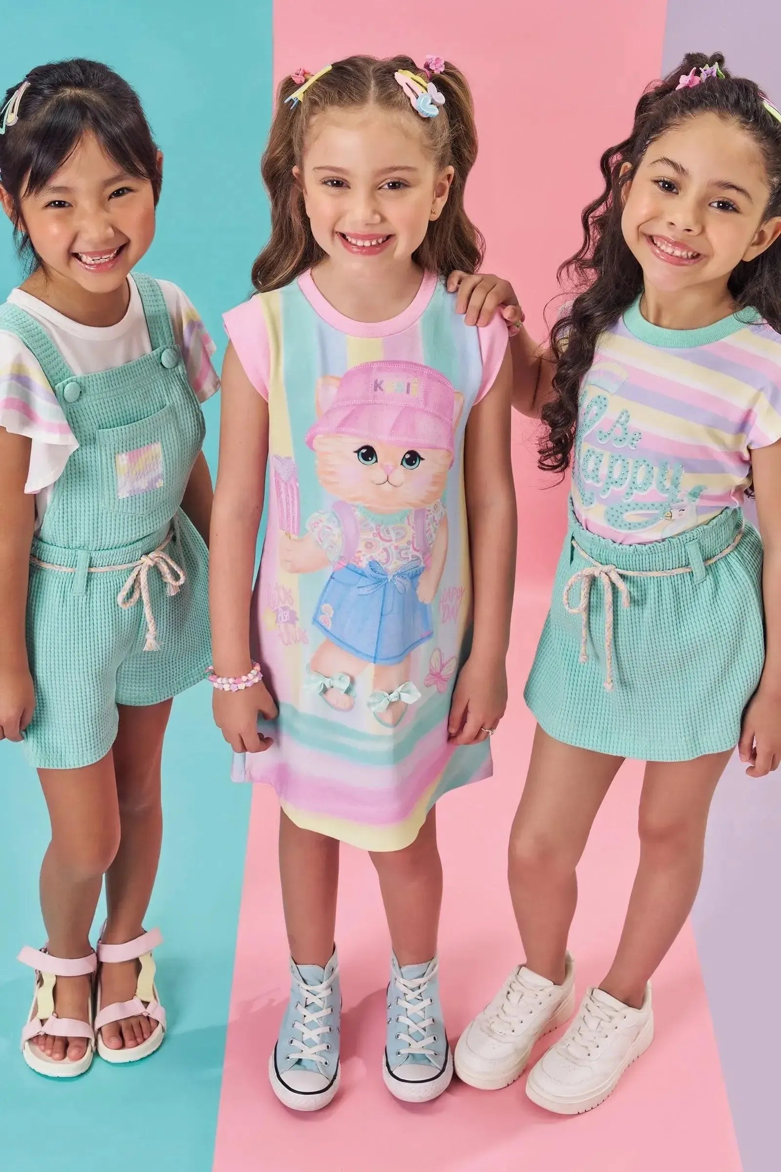 Vestido em Molecotton 83220 Kukiê Infantil Menina