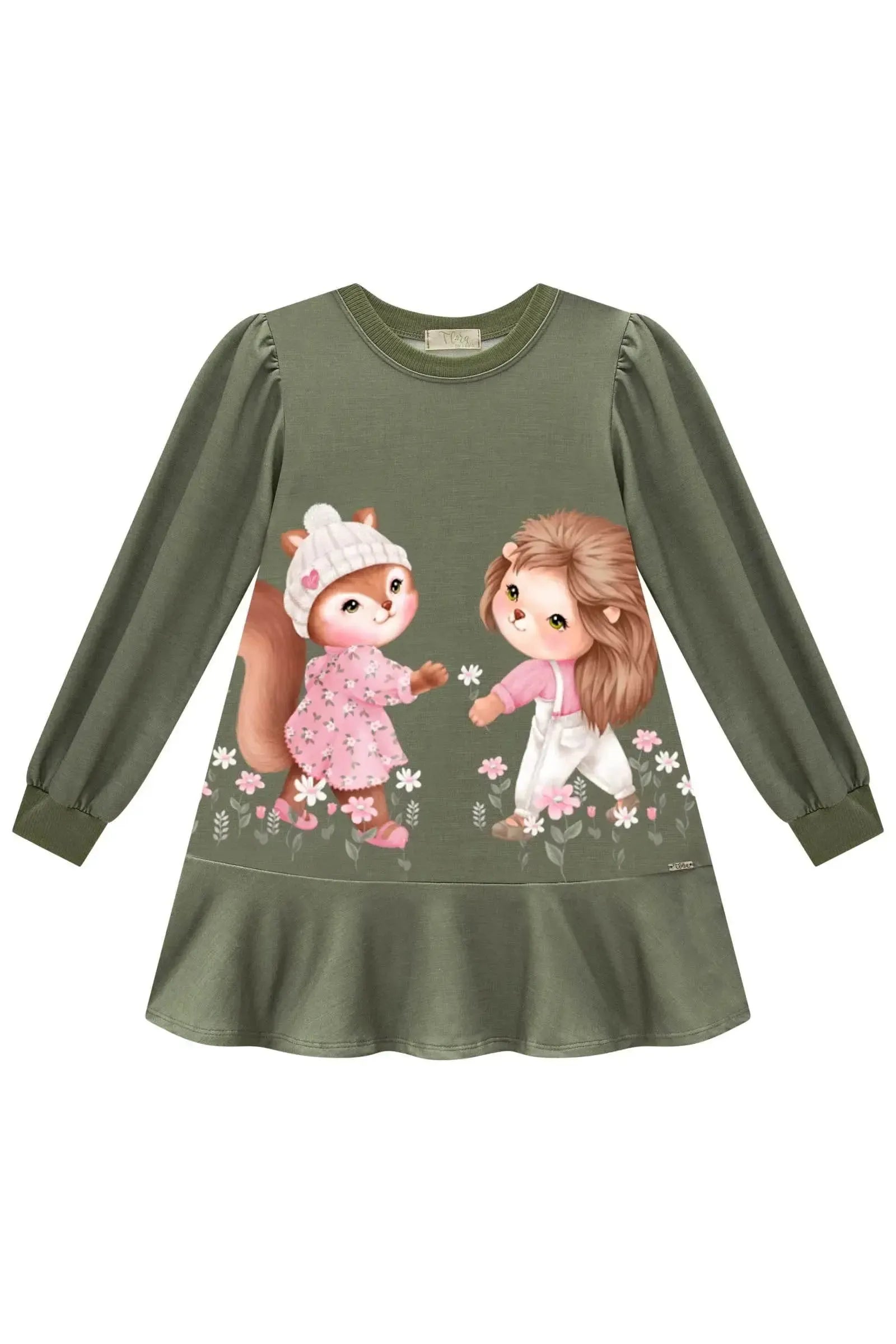 Vestido em Molecotton 89165 Infanti Infantil Menina