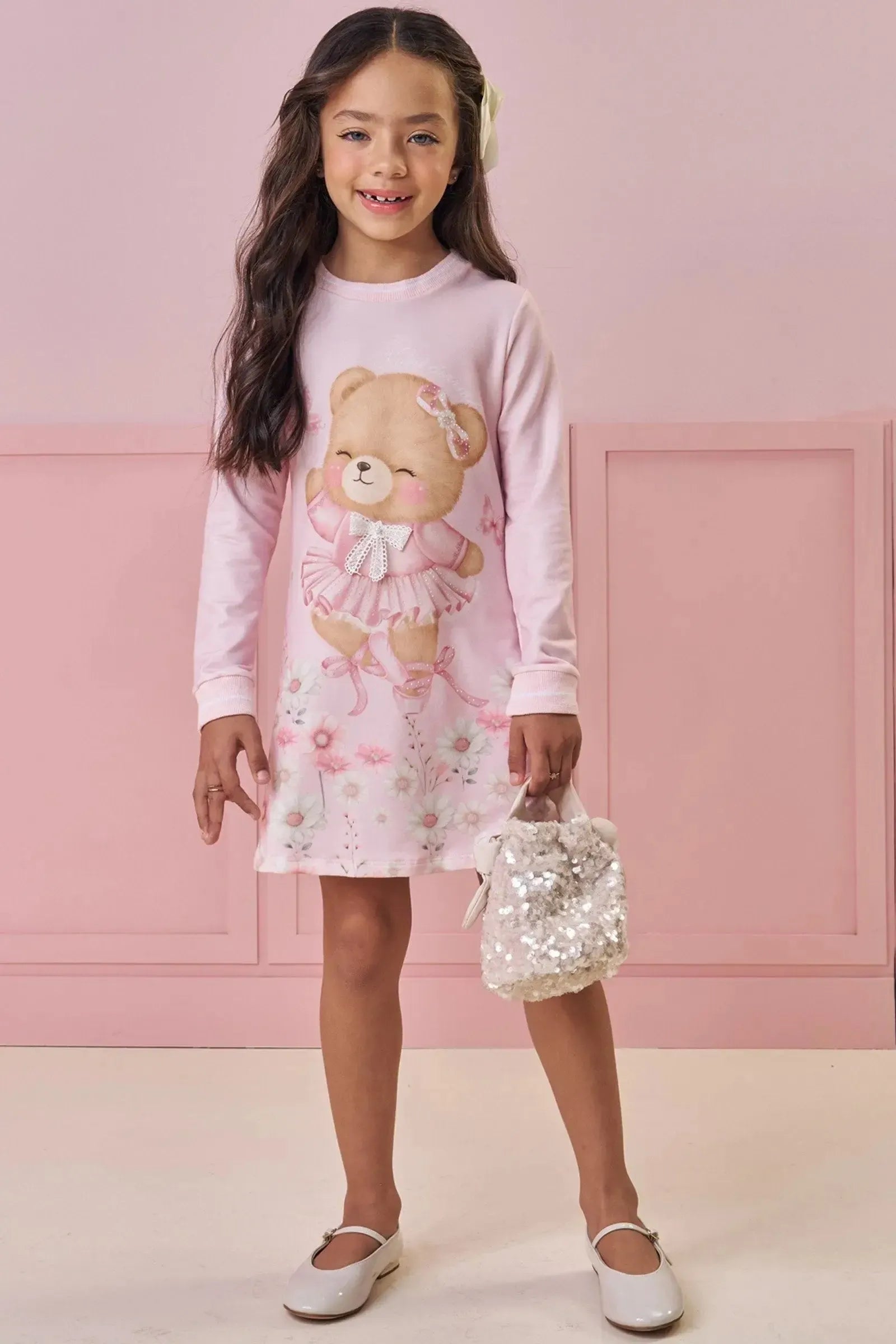 Vestido em Molecotton 92079 Kukiê Infantil Menina