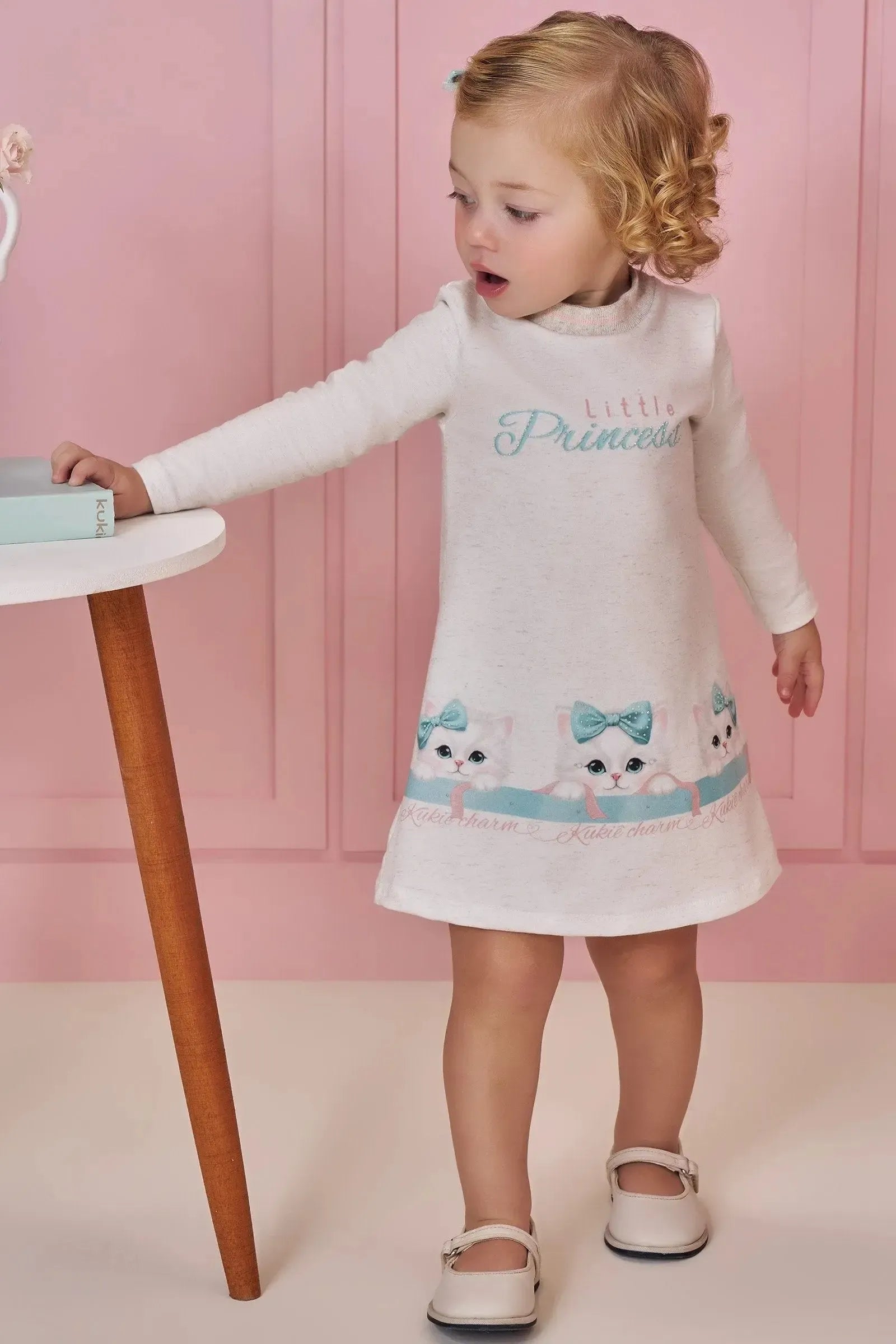 Vestido em Molecotton 92153 Kukiê Bebê Menina