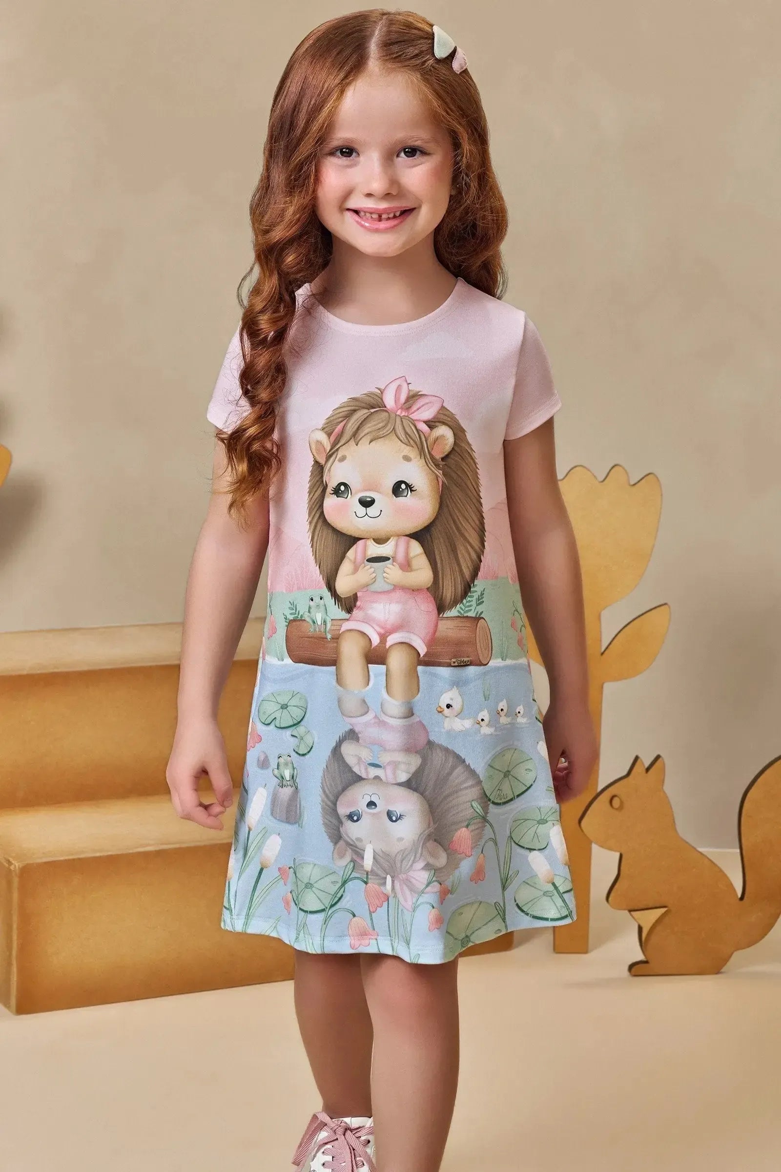 Vestido em Molecotton 93500 Infanti Infantil Menina