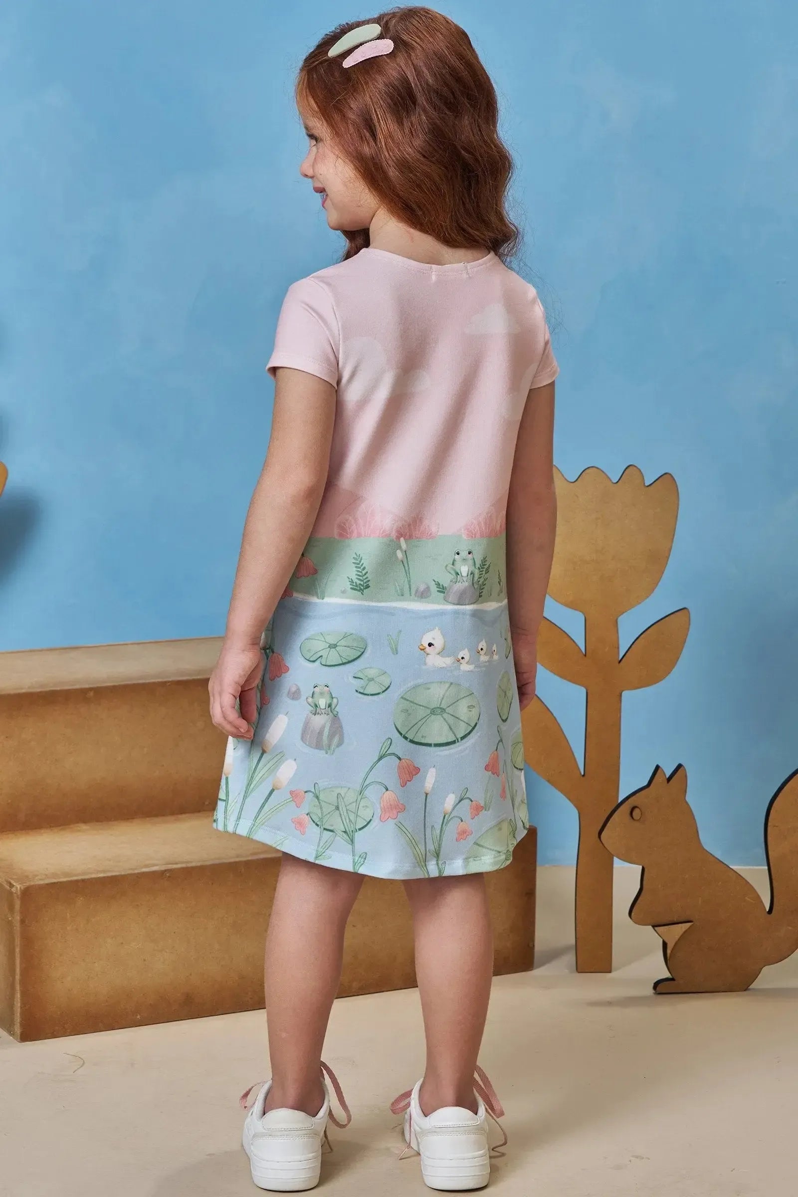 Vestido em Molecotton 93500 Infanti Infantil Menina