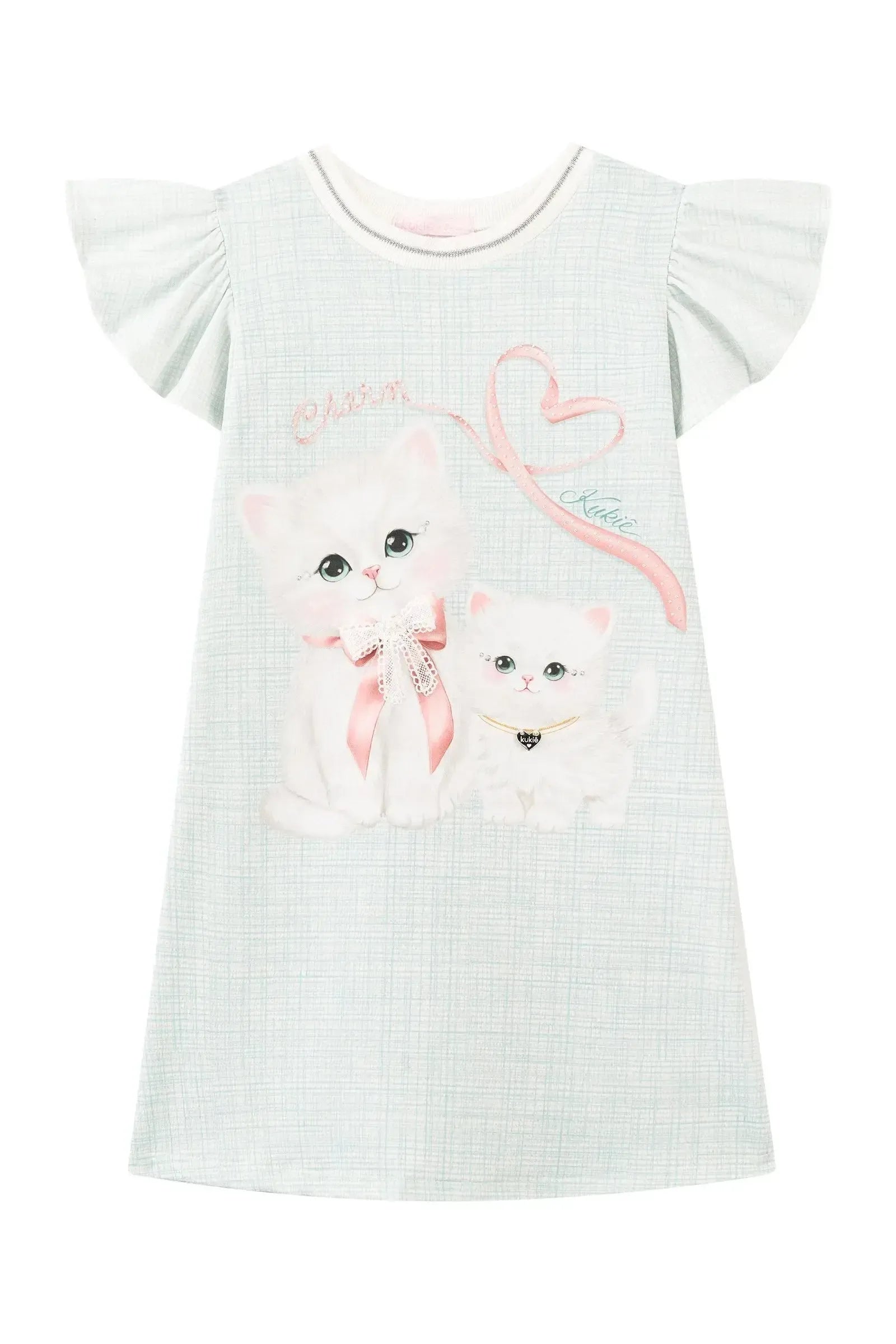 Vestido em Molecotton 93748 Kukiê Infantil Menina