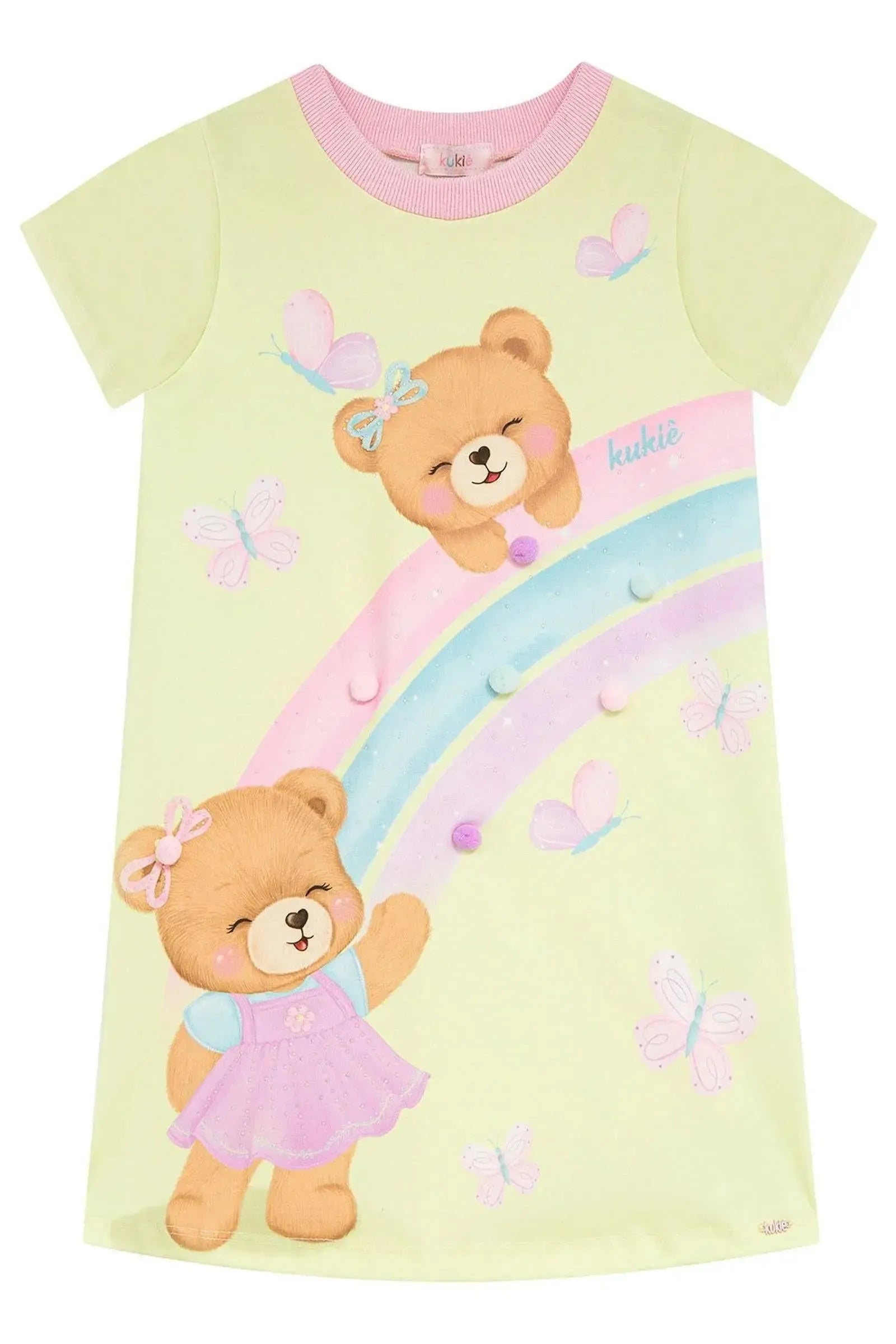 Vestido em Molecotton 93797 Kukiê Infantil Menina