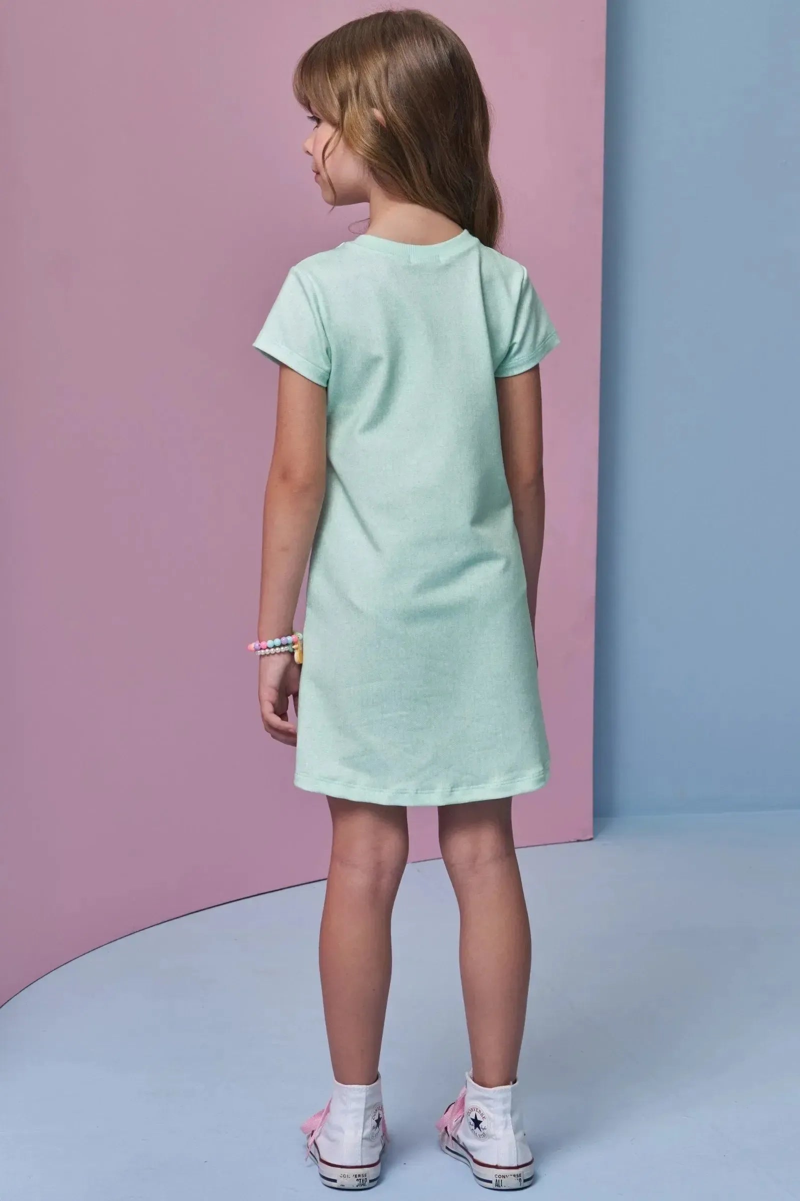 Vestido em Molecotton 94640 Infanti Infantil Menina