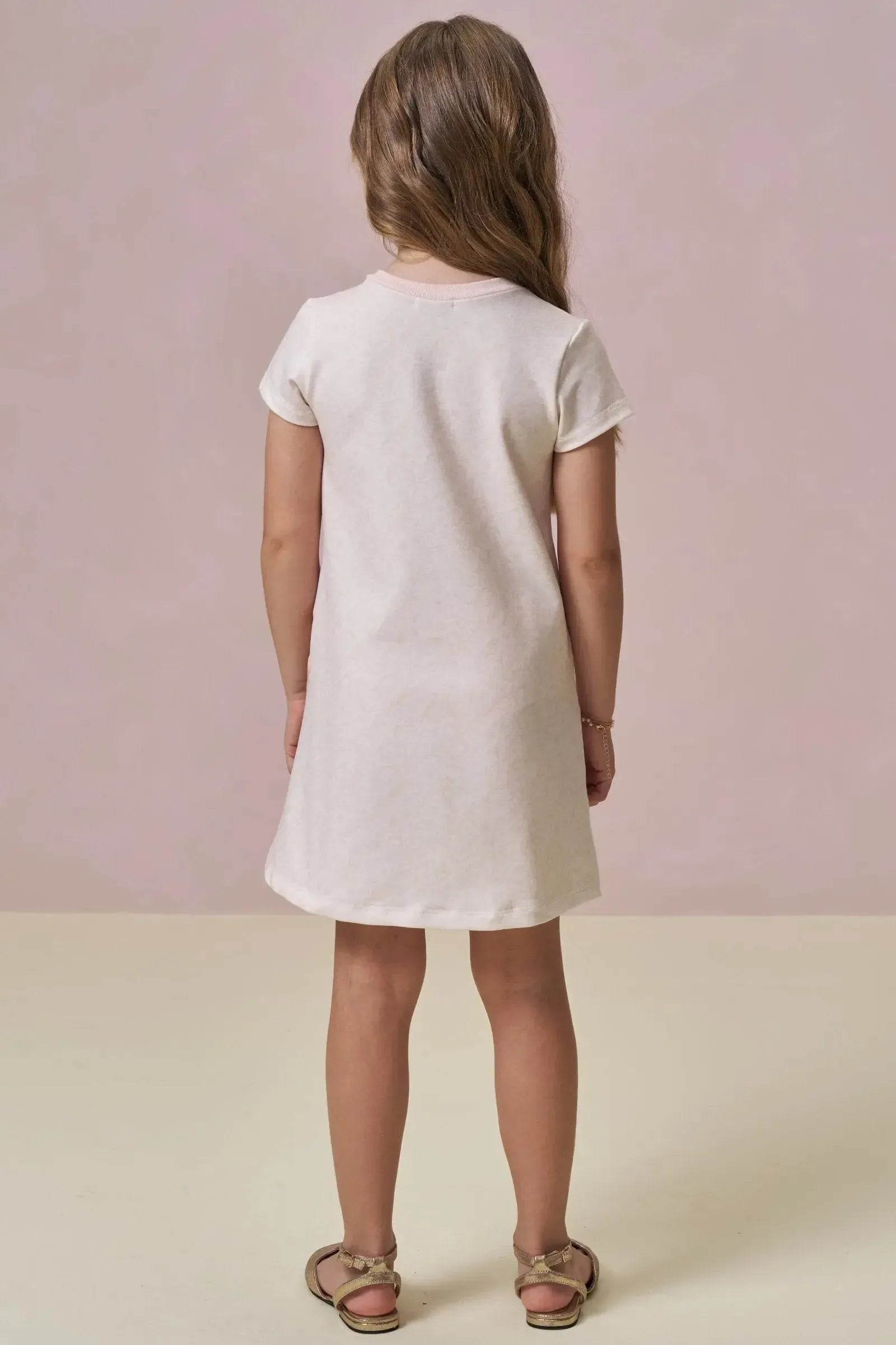 Vestido em Molecotton 94644 Infanti Infantil Menina