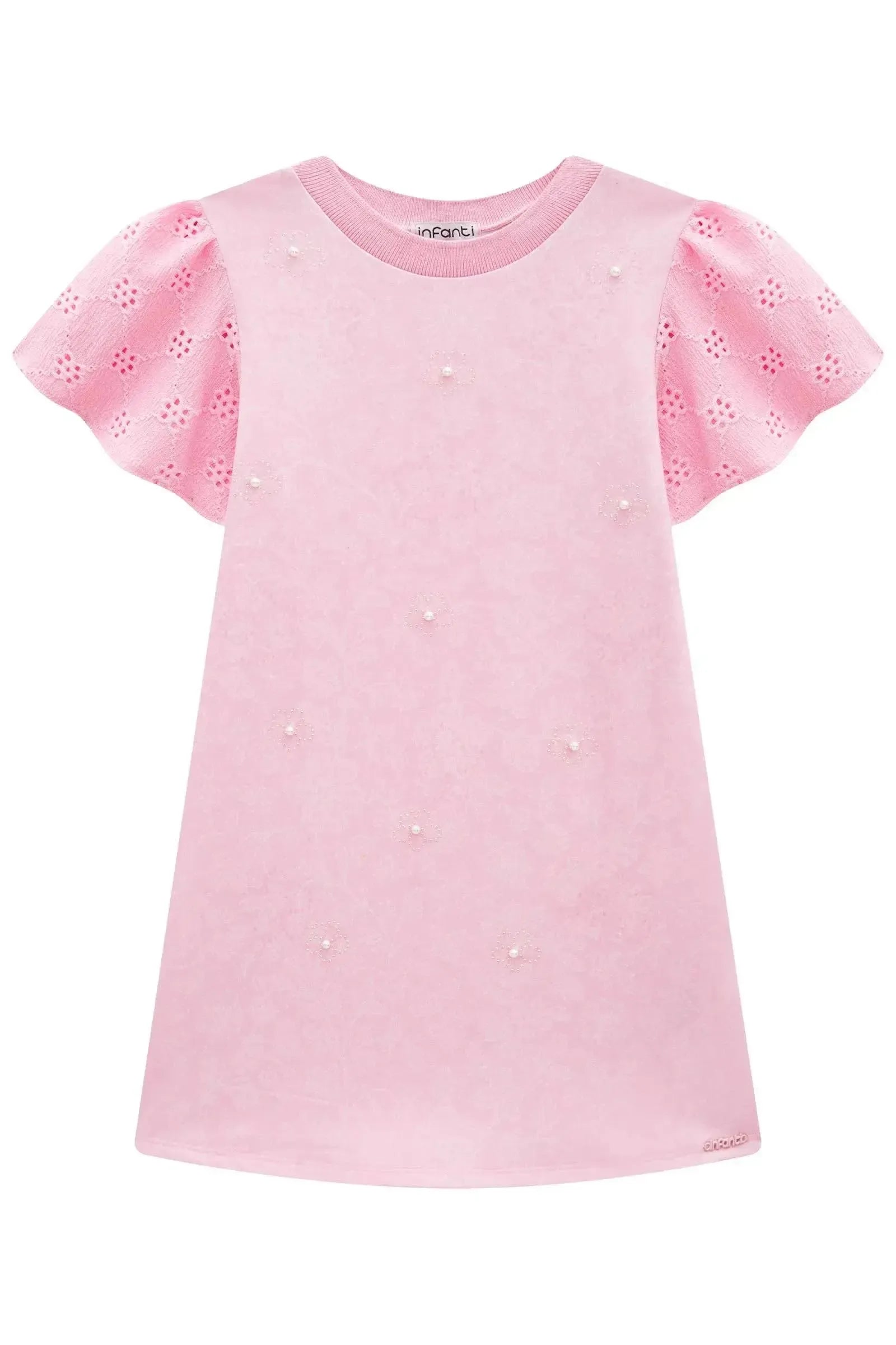 Vestido em Molecotton 95696 Infanti Infantil Menina