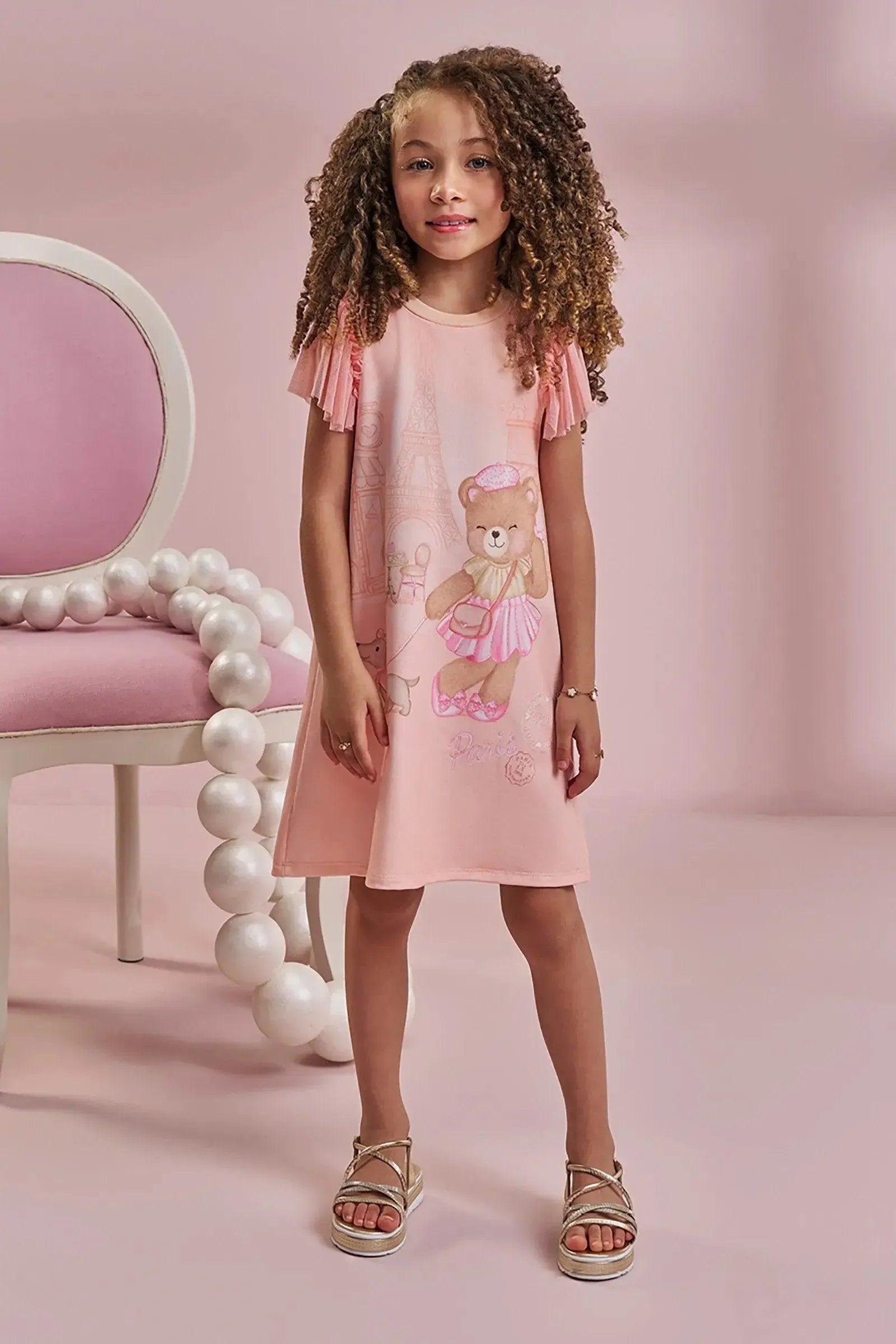 Vestido em Molecotton 96519 Kukiê Infantil Menina